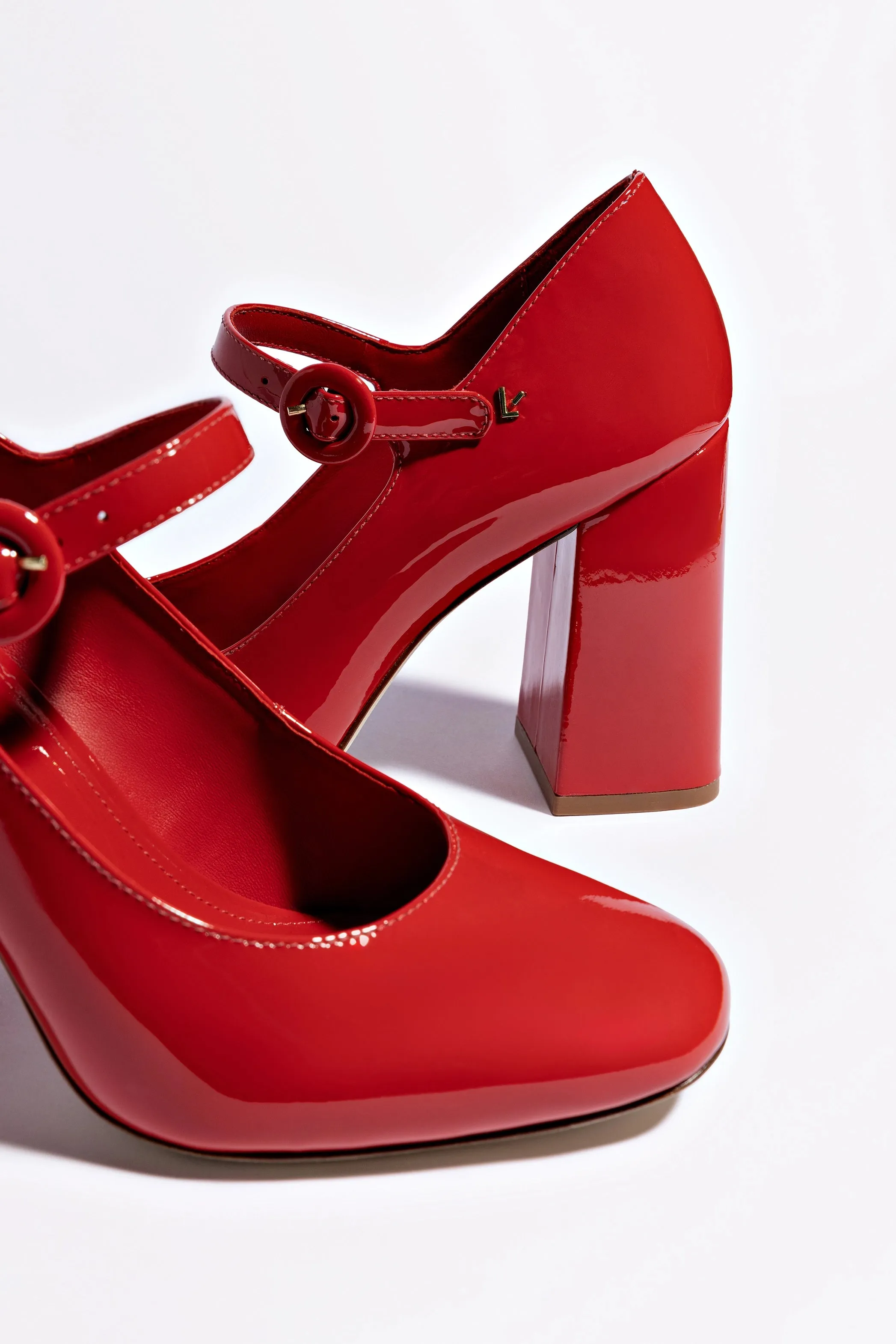 Blair Hi Pump In Scarlet Patent Leather,Women Heel