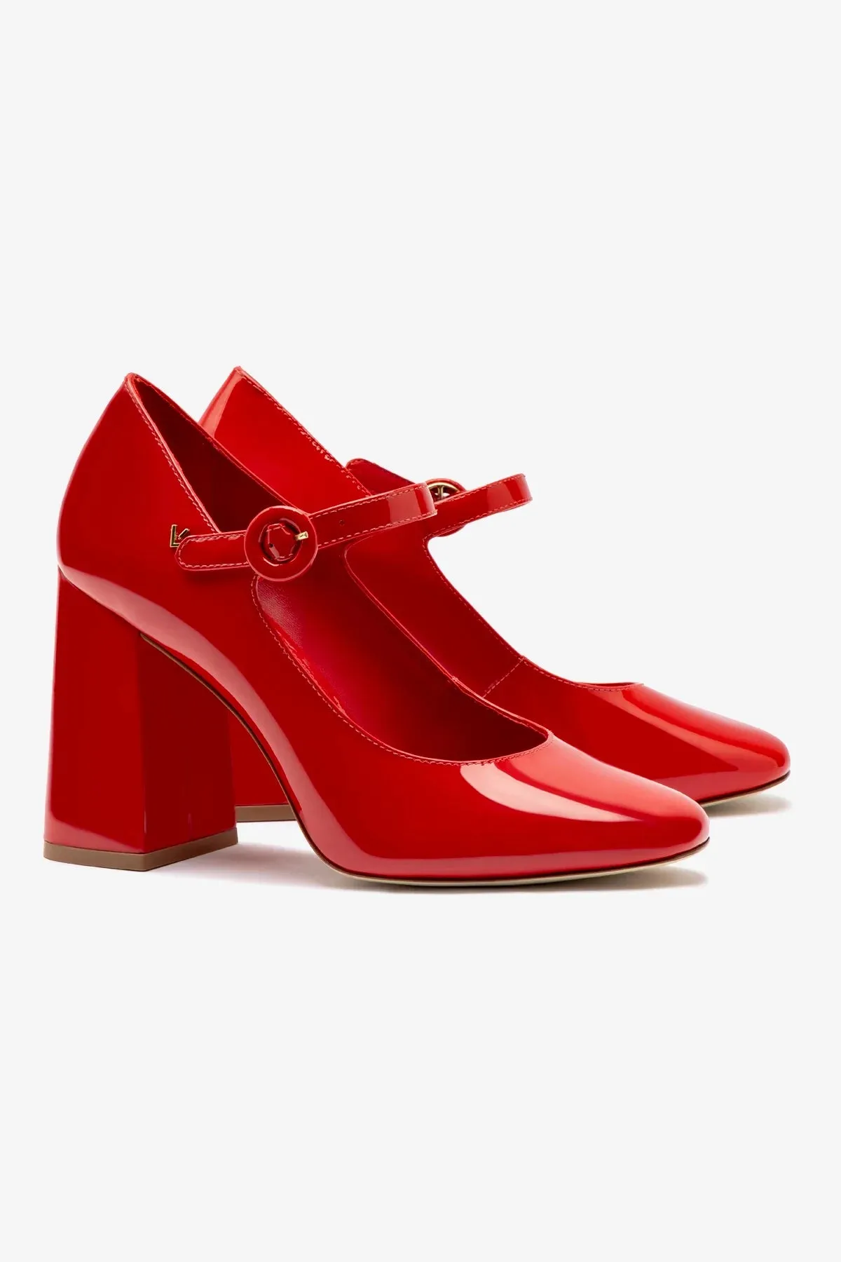 Blair Hi Pump In Scarlet Patent Leather,Women Heel