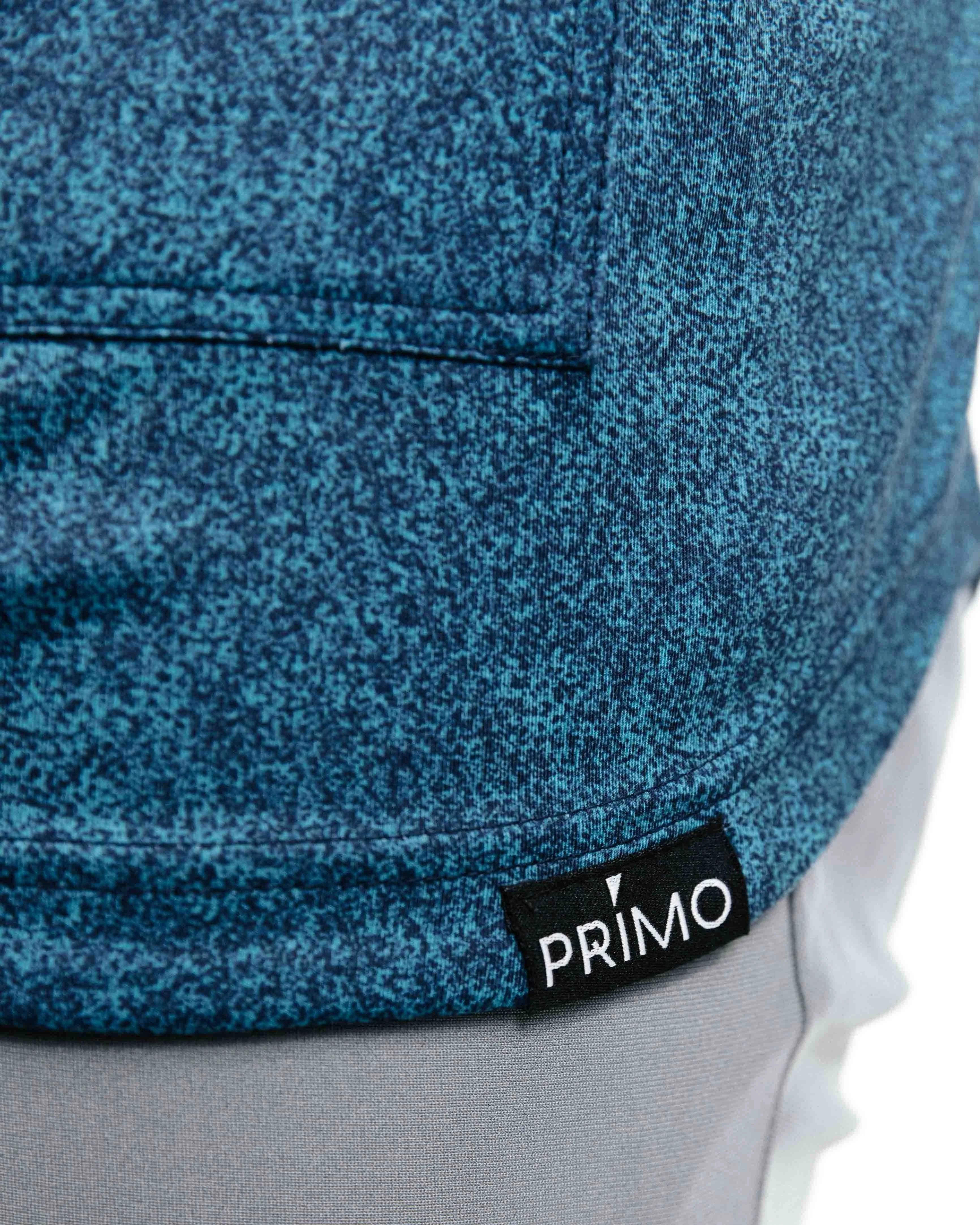 Blue Static Golf Hoodie,Men