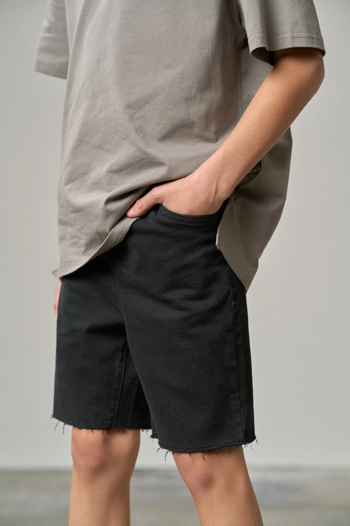 Boys Denim Short - Black Wash,Kids