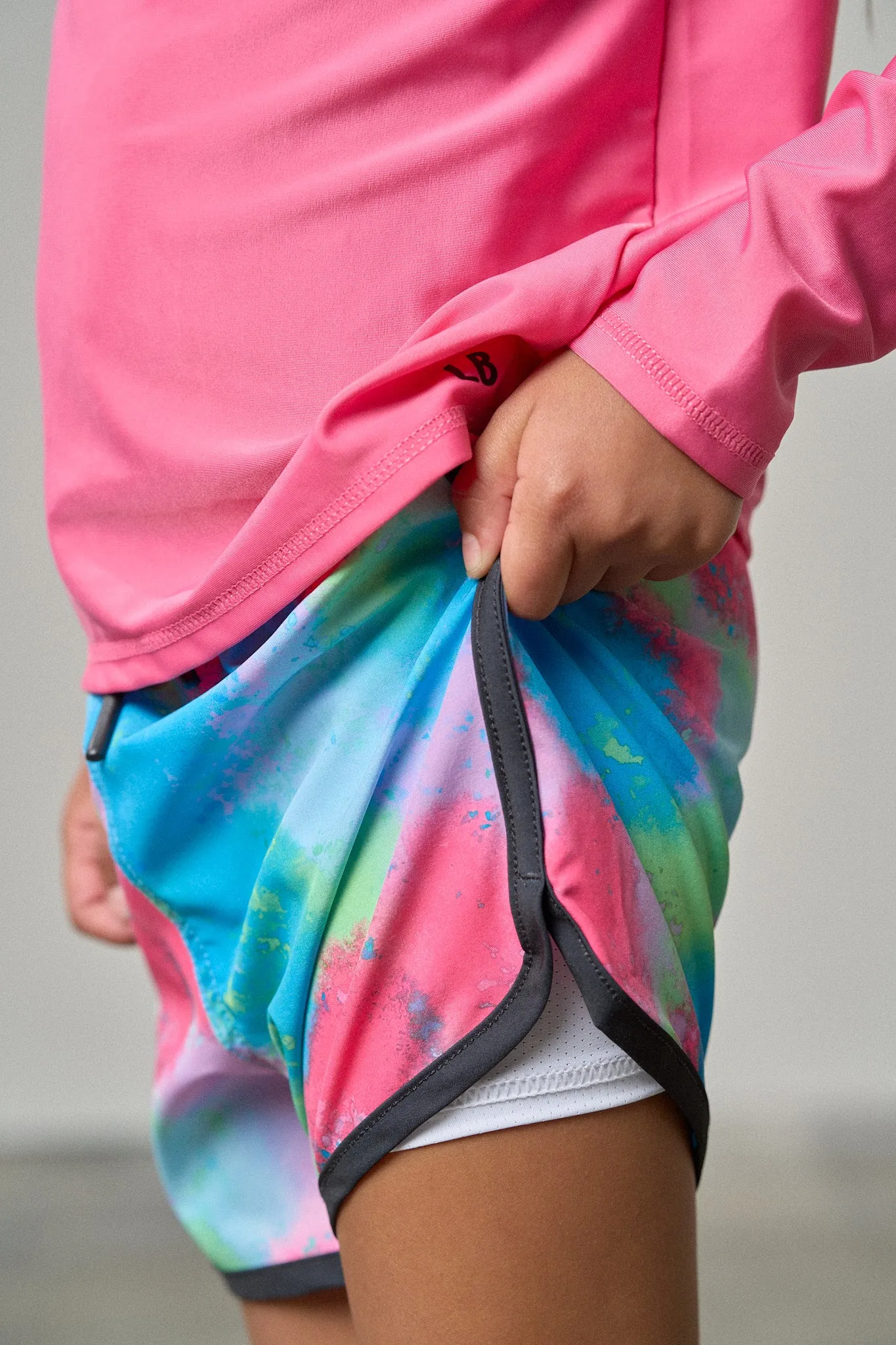 Boys Swim Short - Neon Watercolor,Kids