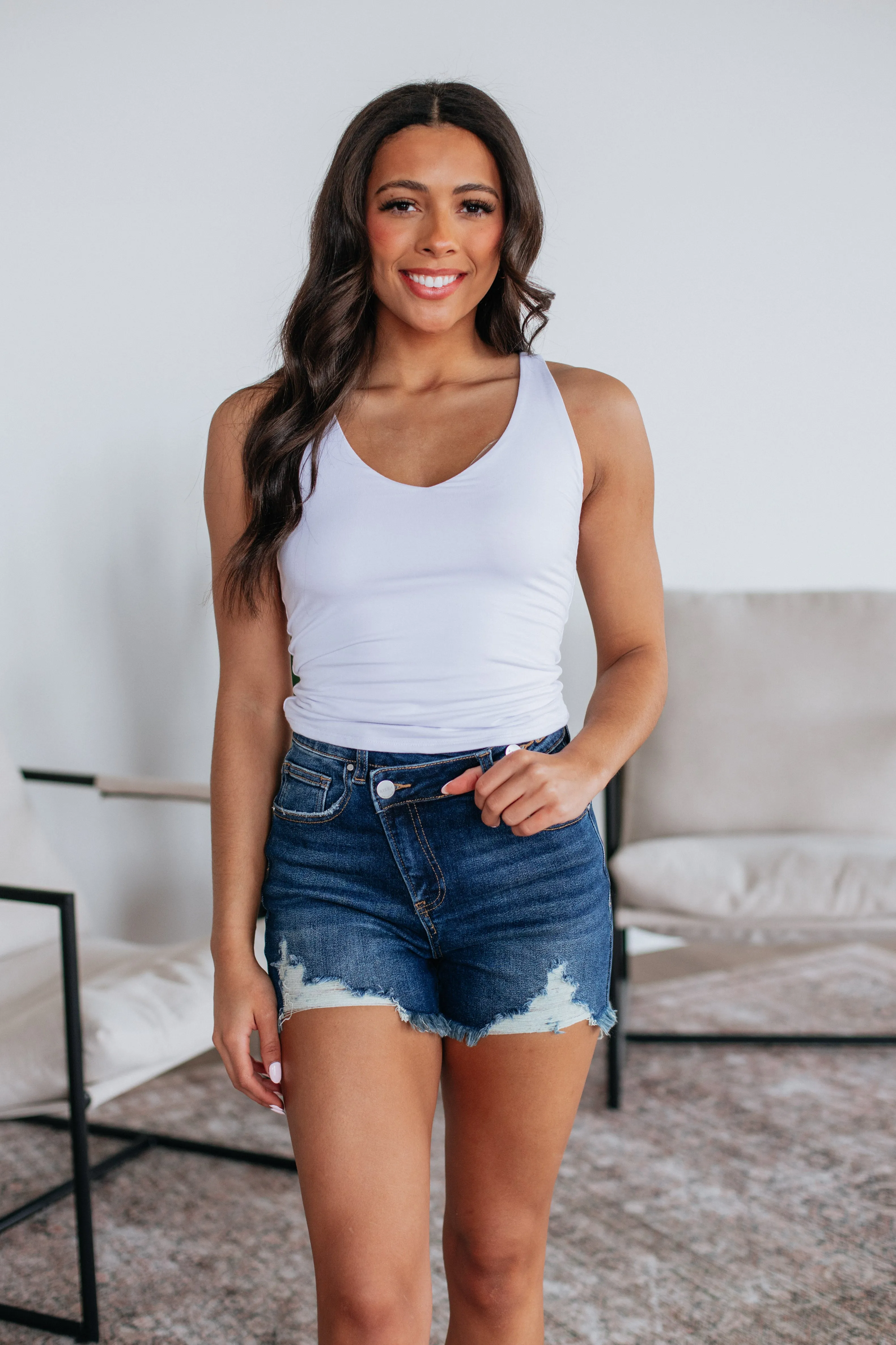 Briar Basic Tank - Ivory,Women Tank