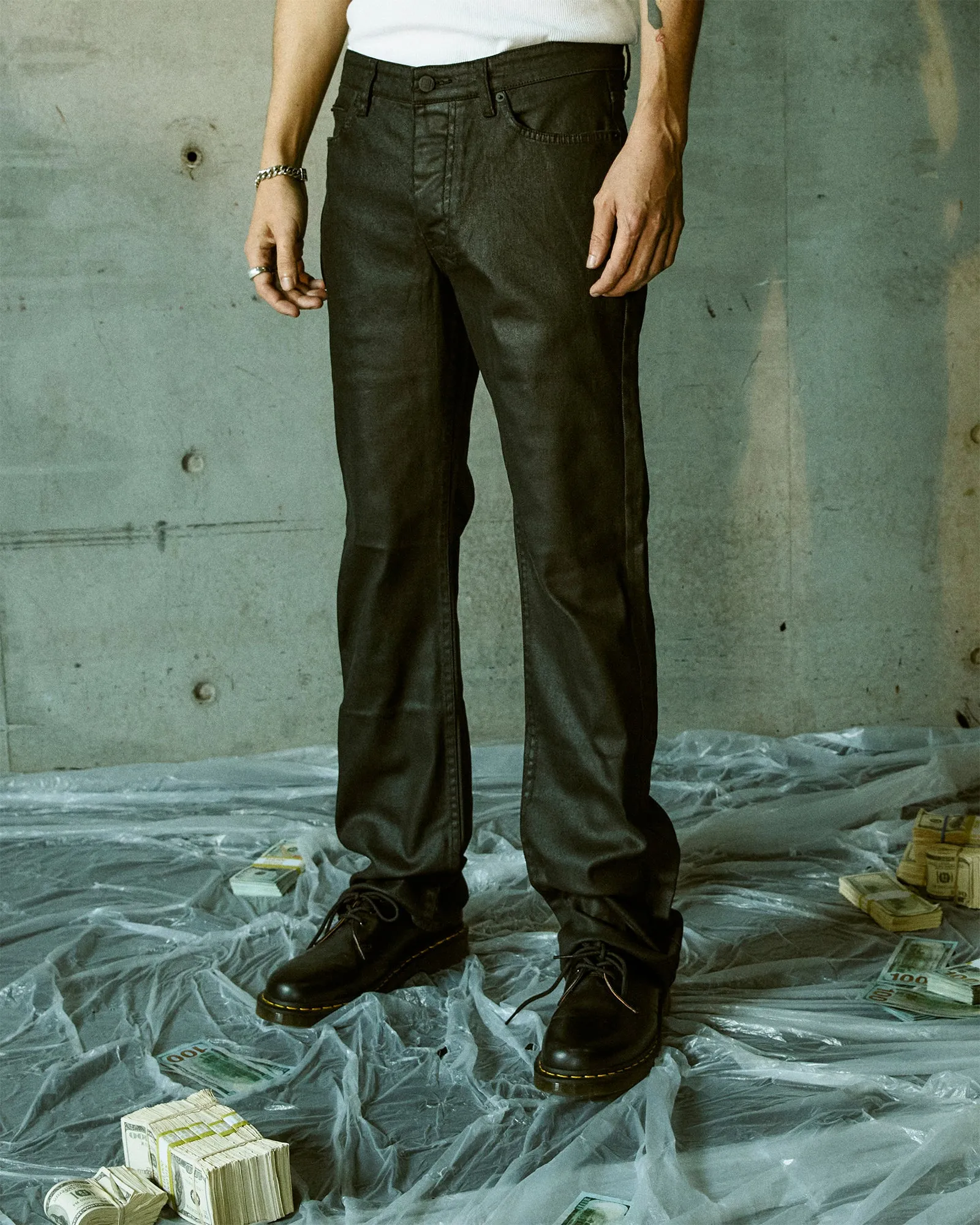BRONKO BLACK WAX,Jeans