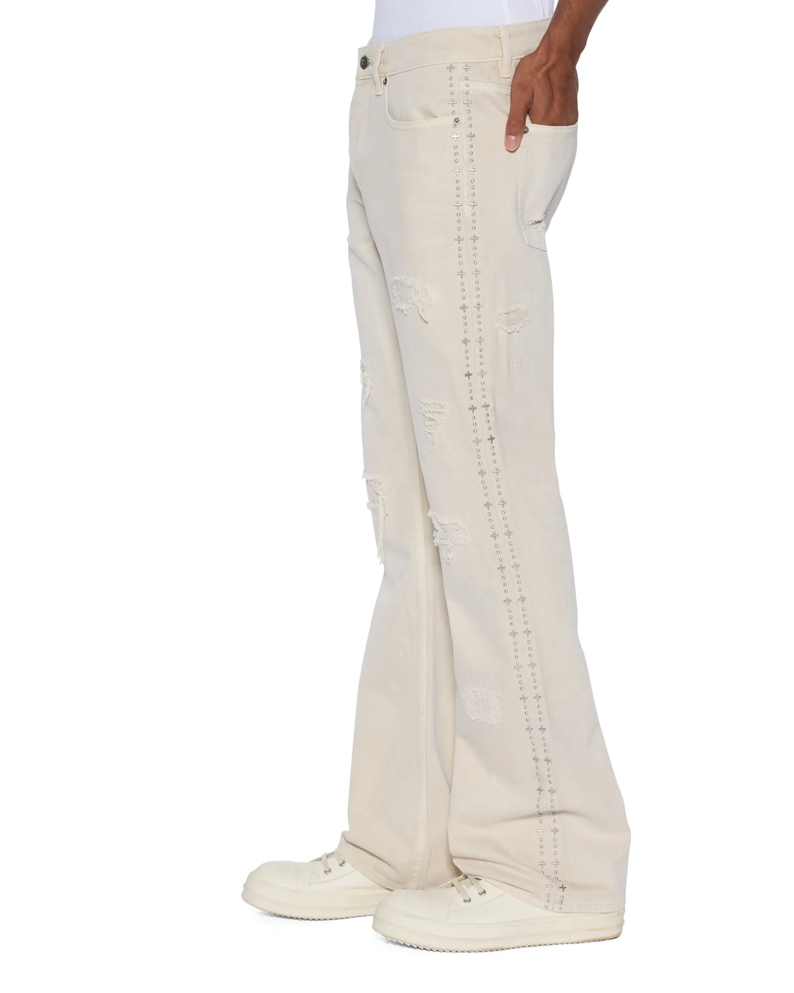 BRONKO IVORY TRASHED,Jeans