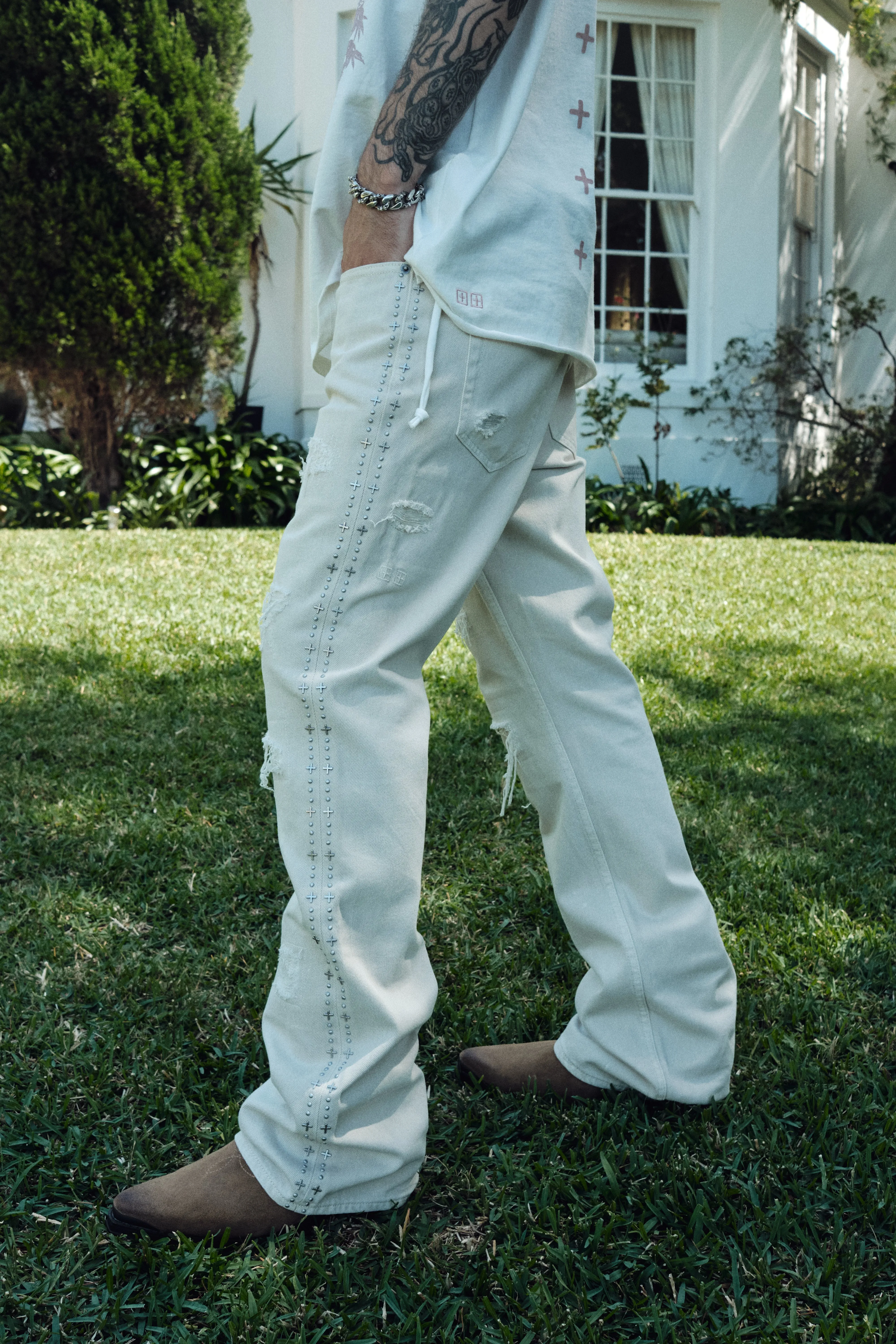 BRONKO IVORY TRASHED,Jeans