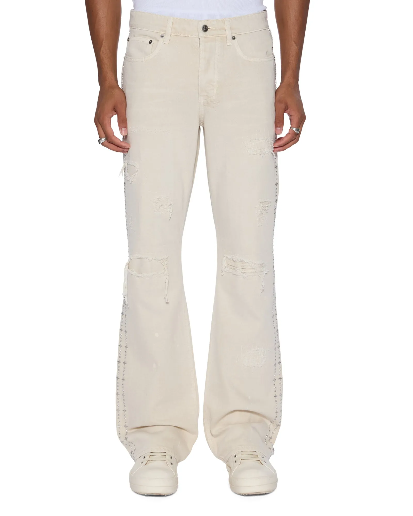 BRONKO IVORY TRASHED,Jeans