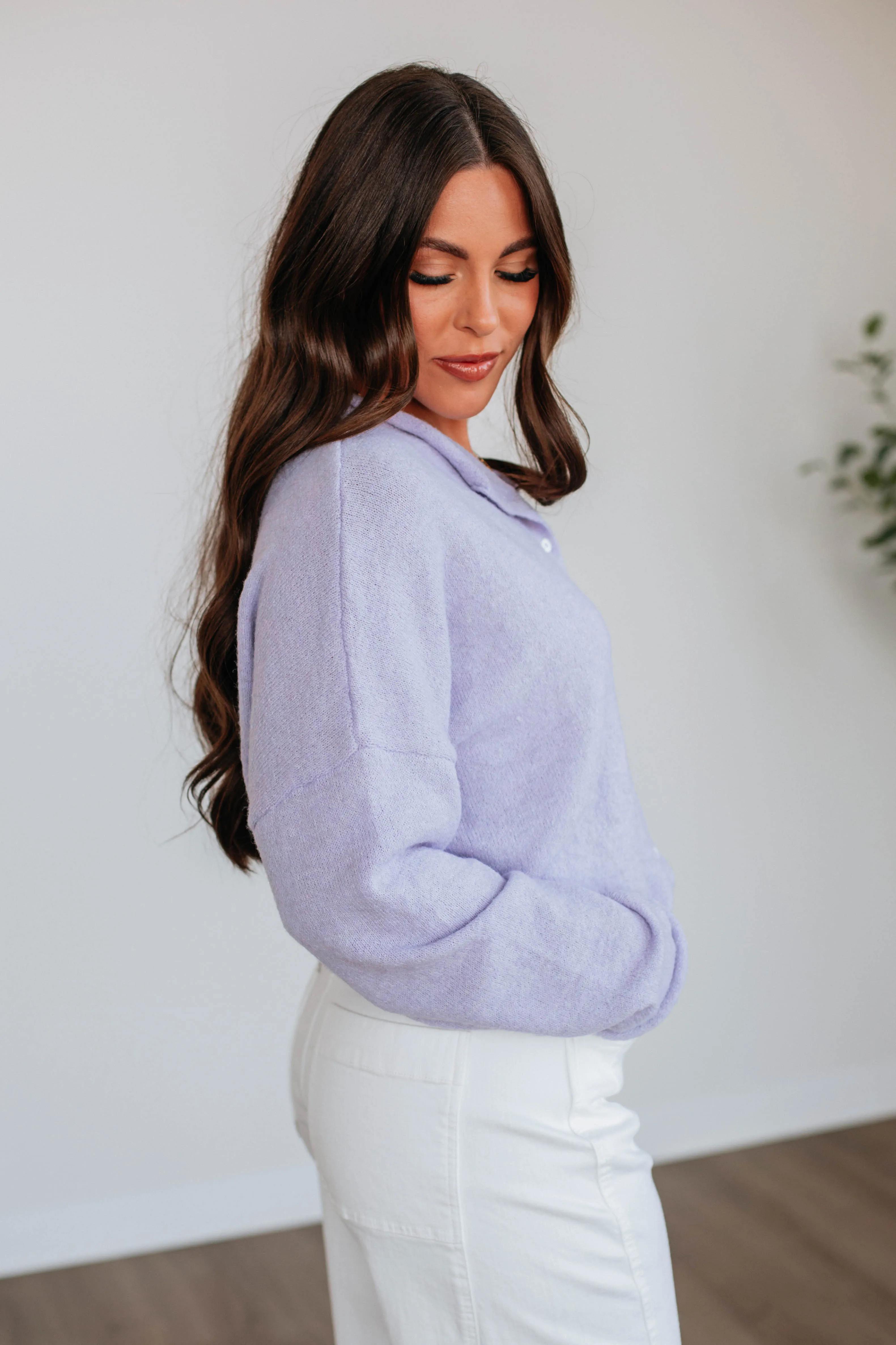 Brooke Cardigan - Lavender,Women Sweater