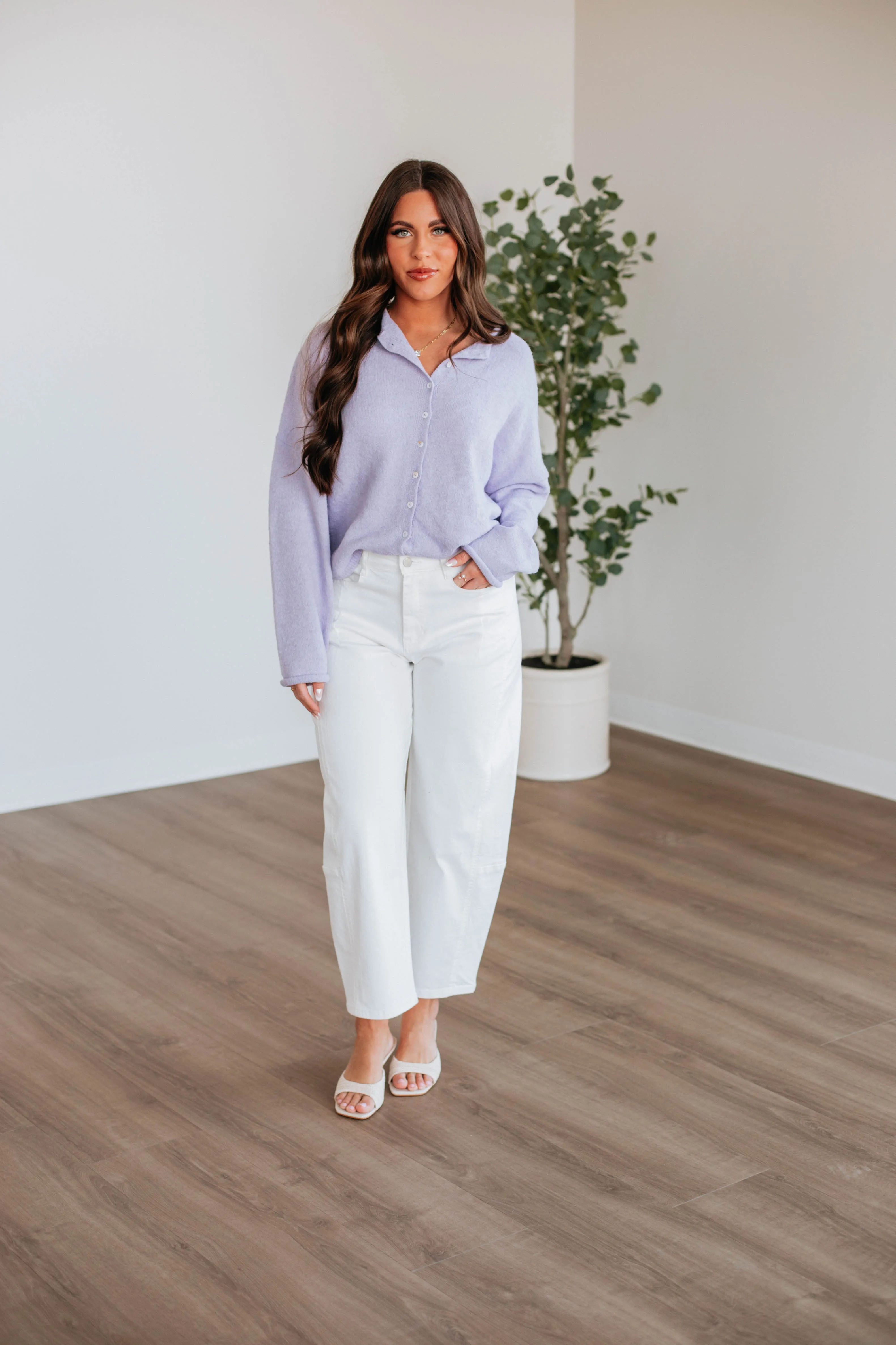 Brooke Cardigan - Lavender,Women Sweater