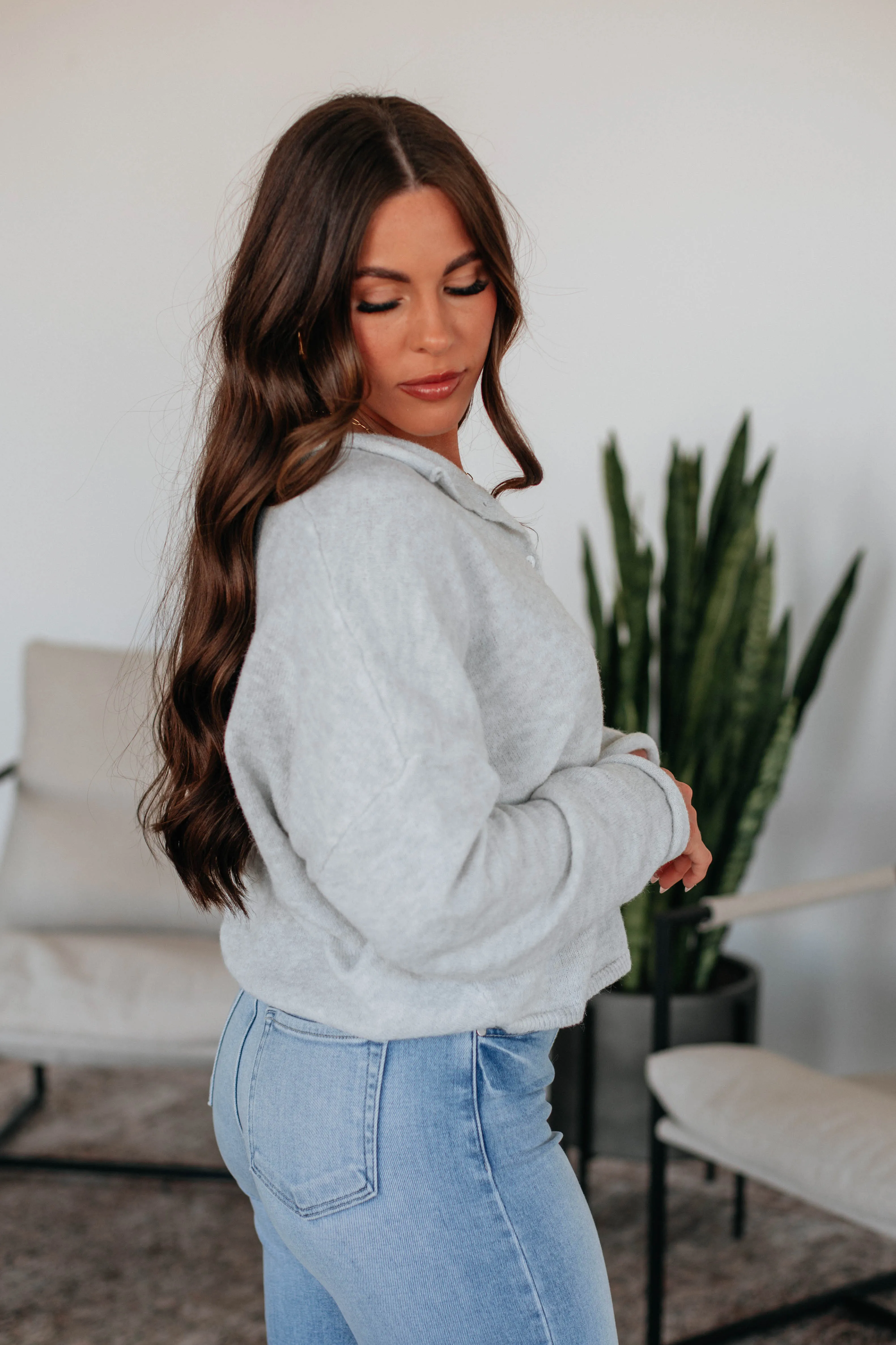 Brooke Cardigan - Light Grey,Women Sweater