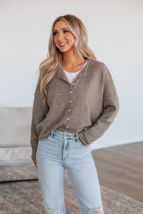 Brooke Cardigan - Mocha,Women Sweater