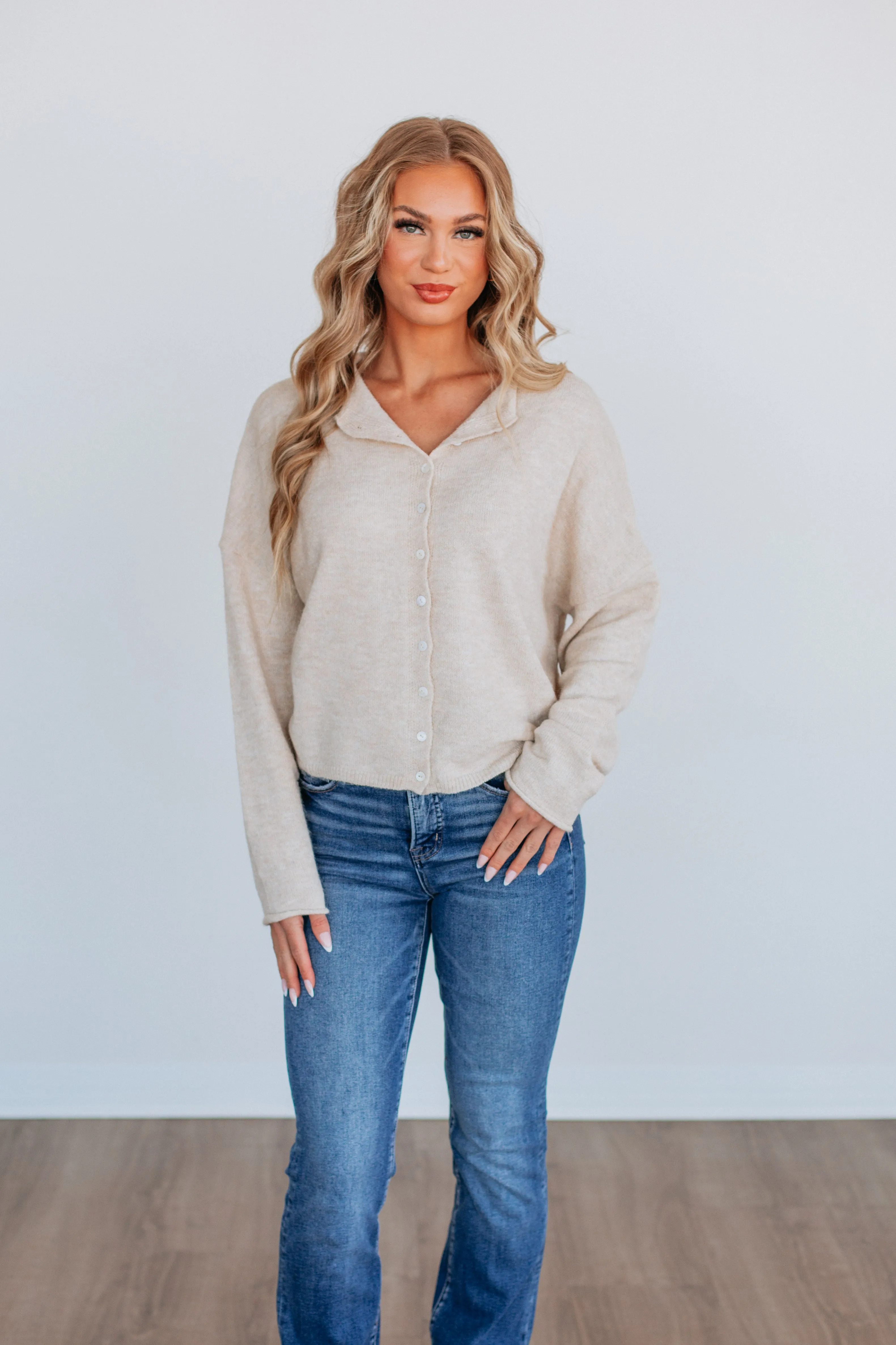Brooke Cardigan - Natural,Women Sweater
