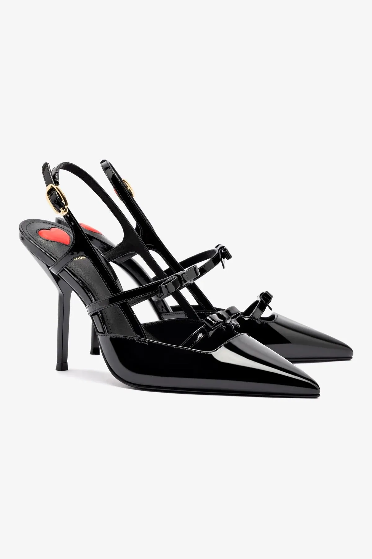 Brooks Pump In Black Patent Leather,Women Heel