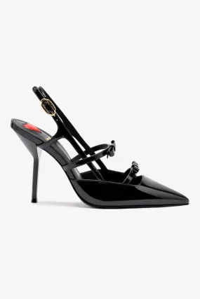 Brooks Pump In Black Patent Leather,Women Heel