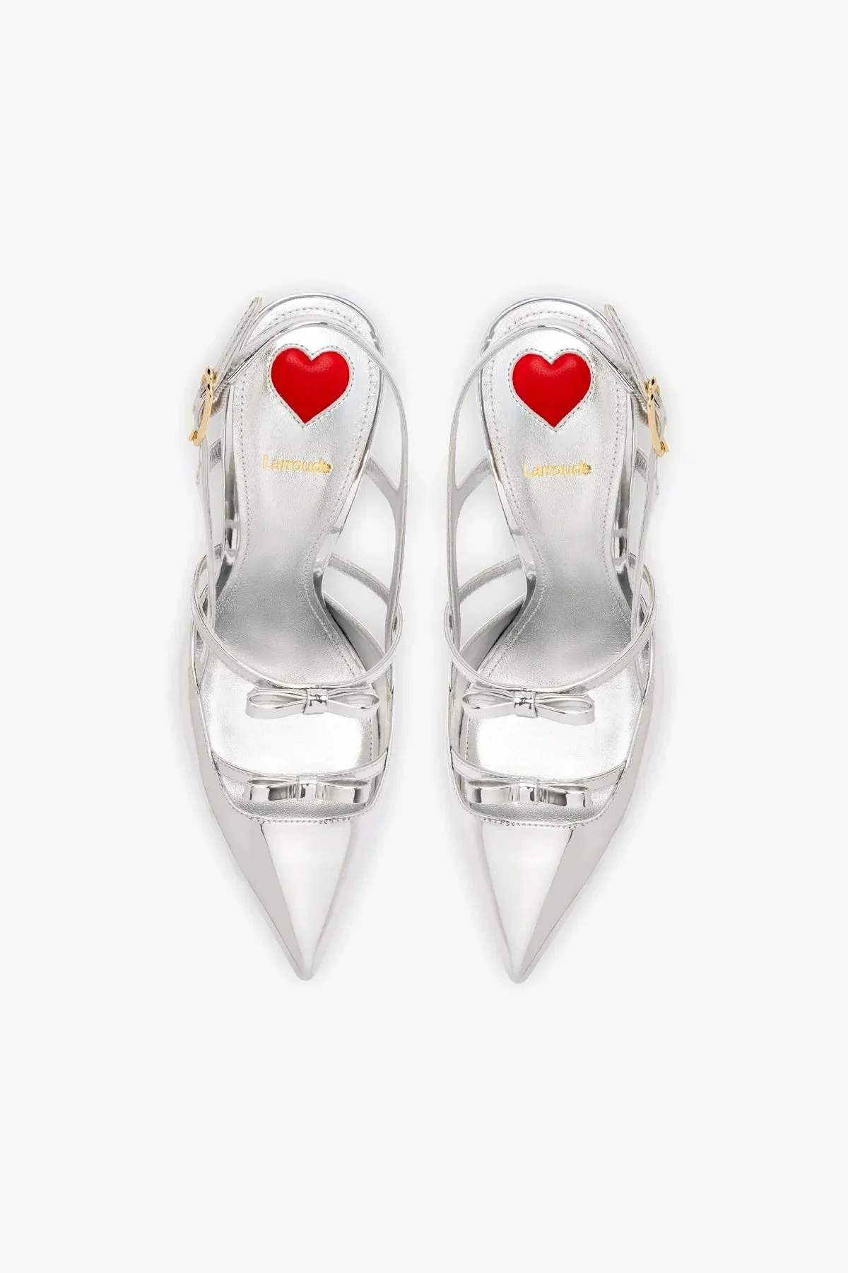 Brooks Pump In Silver Specchio,Women Heel