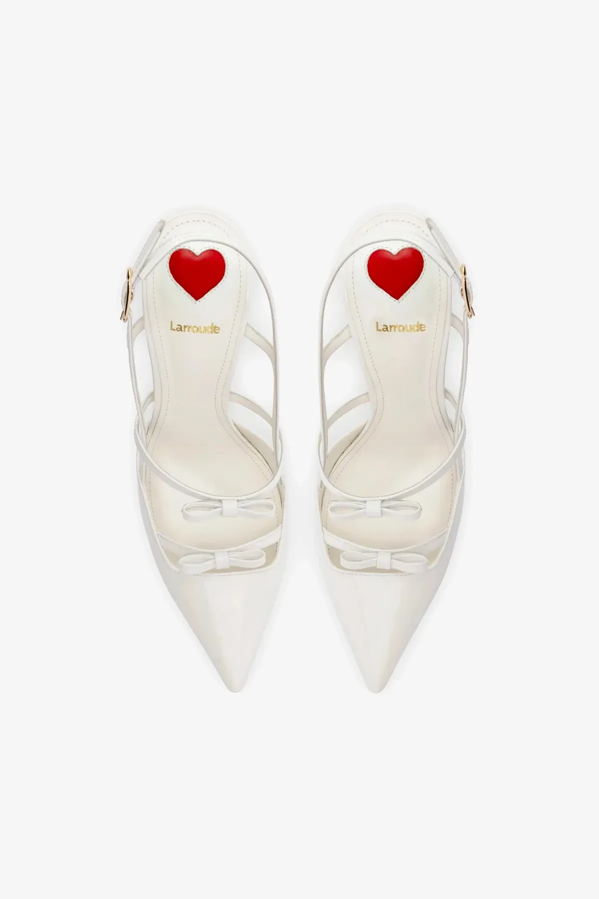 Brooks Pump In White Patent Leather,Women Heel