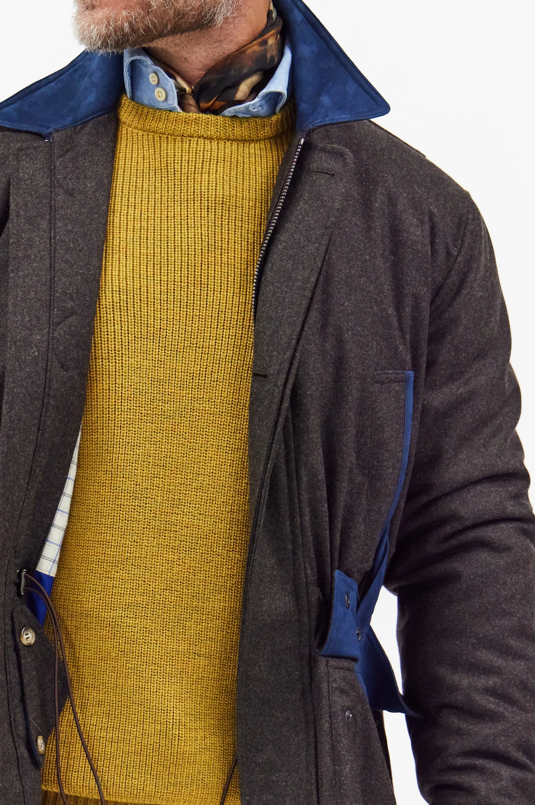 Brown Wool Ralph Coat,Men