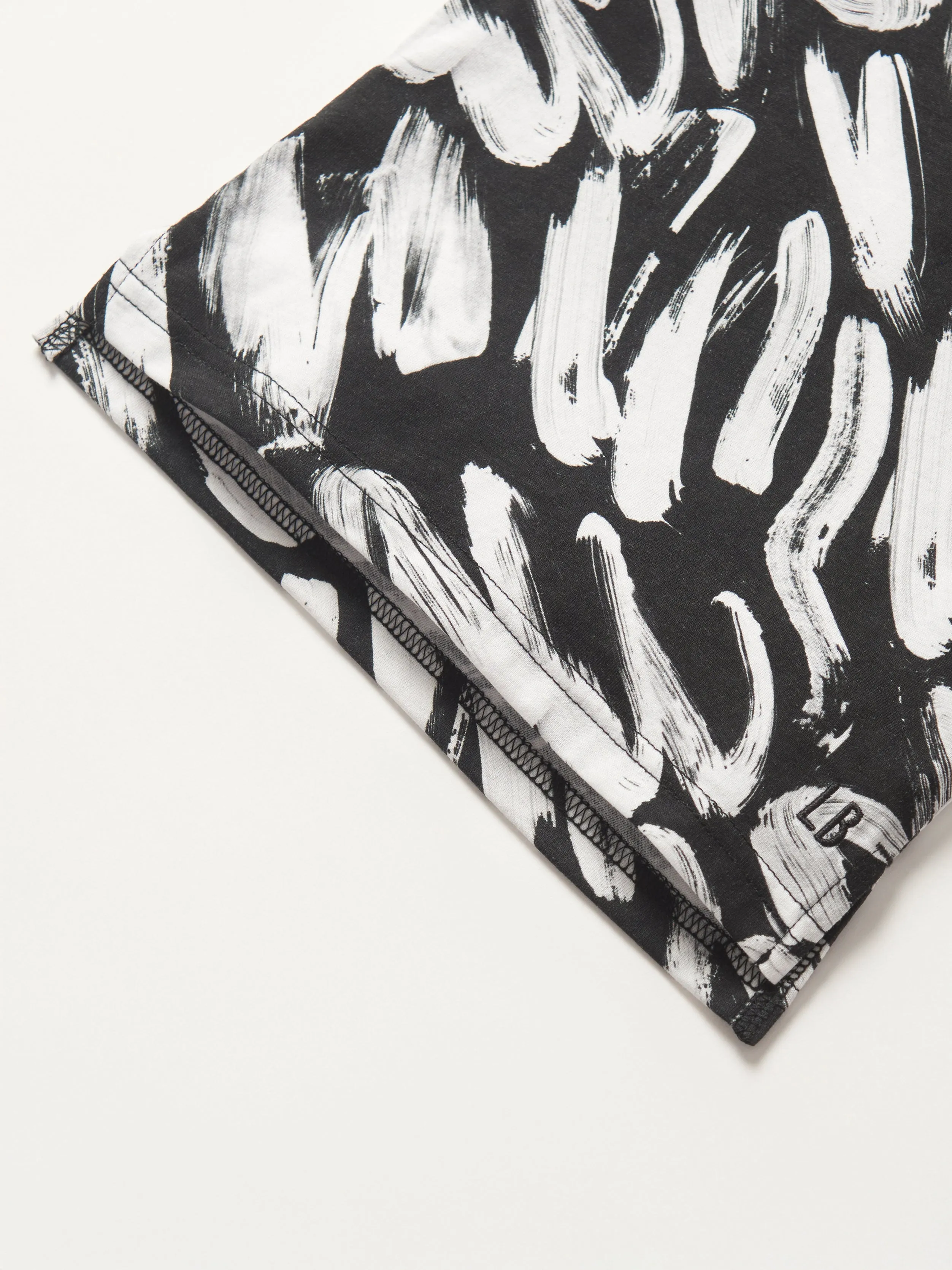 Brush Stroke Tee - Black,Kids