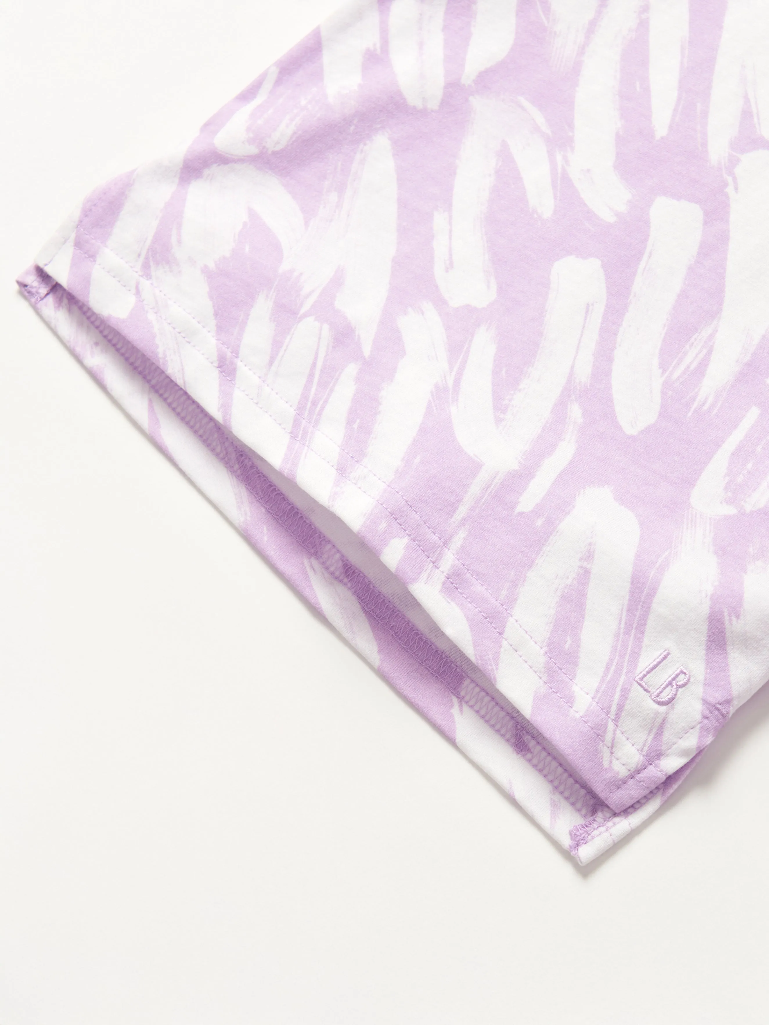 Brush Stroke Tee - Lavender,Kids