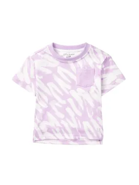 Brush Stroke Tee - Lavender,Kids