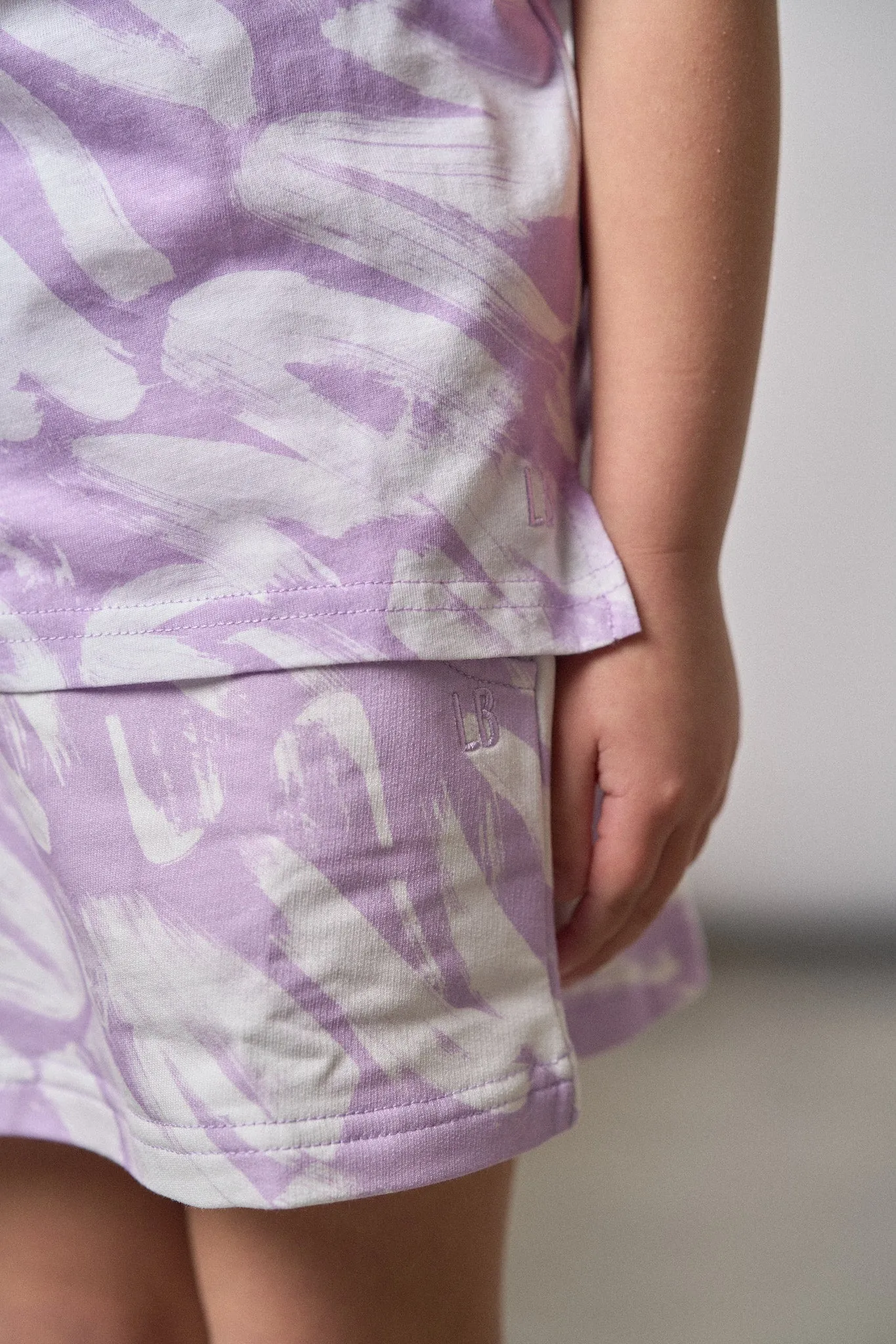 Brush Stroke Tee - Lavender,Kids