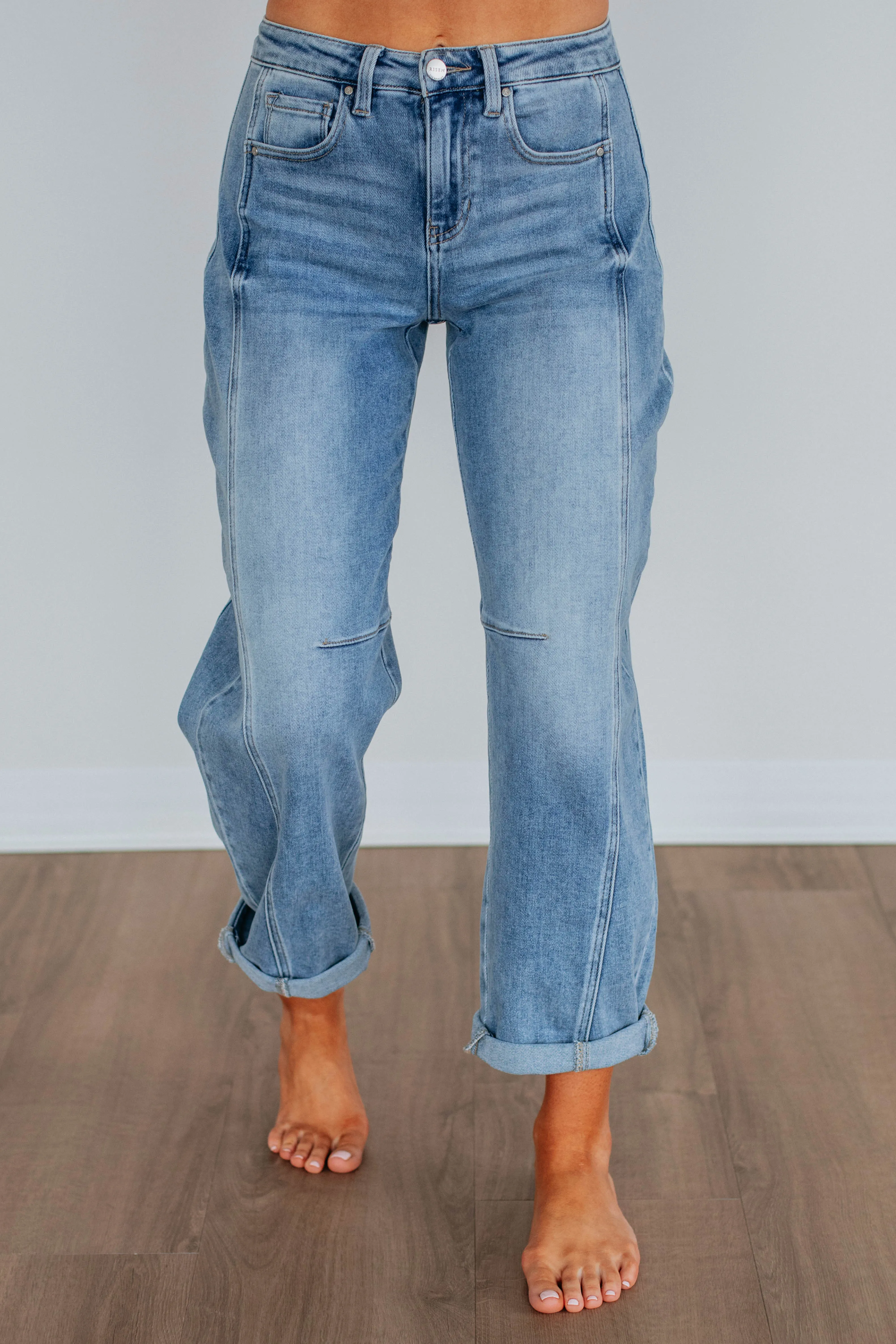 Caleb Risen Jeans - Medium Wash,Jeans Women