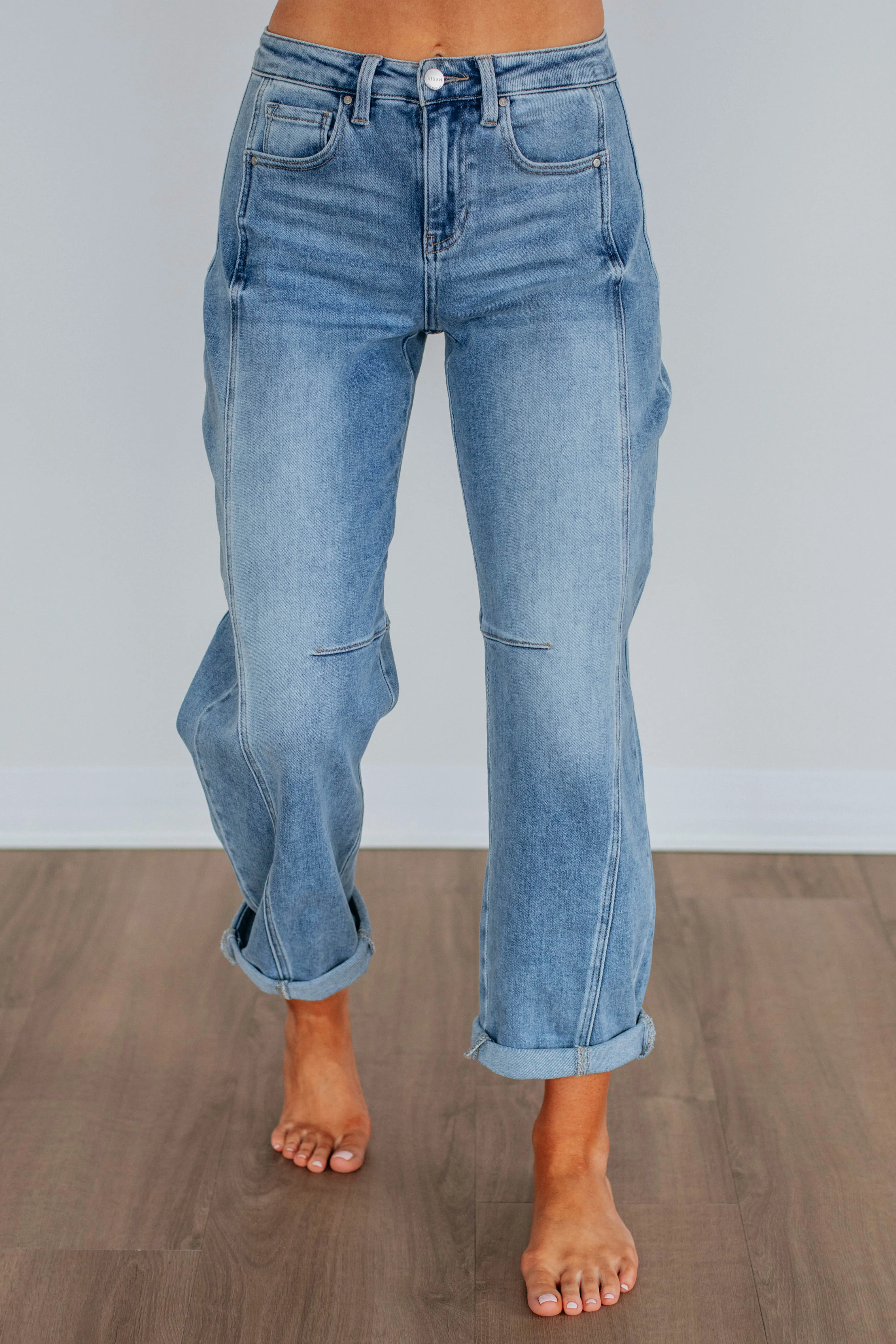 Caleb Risen Jeans - Medium Wash,Jeans Women