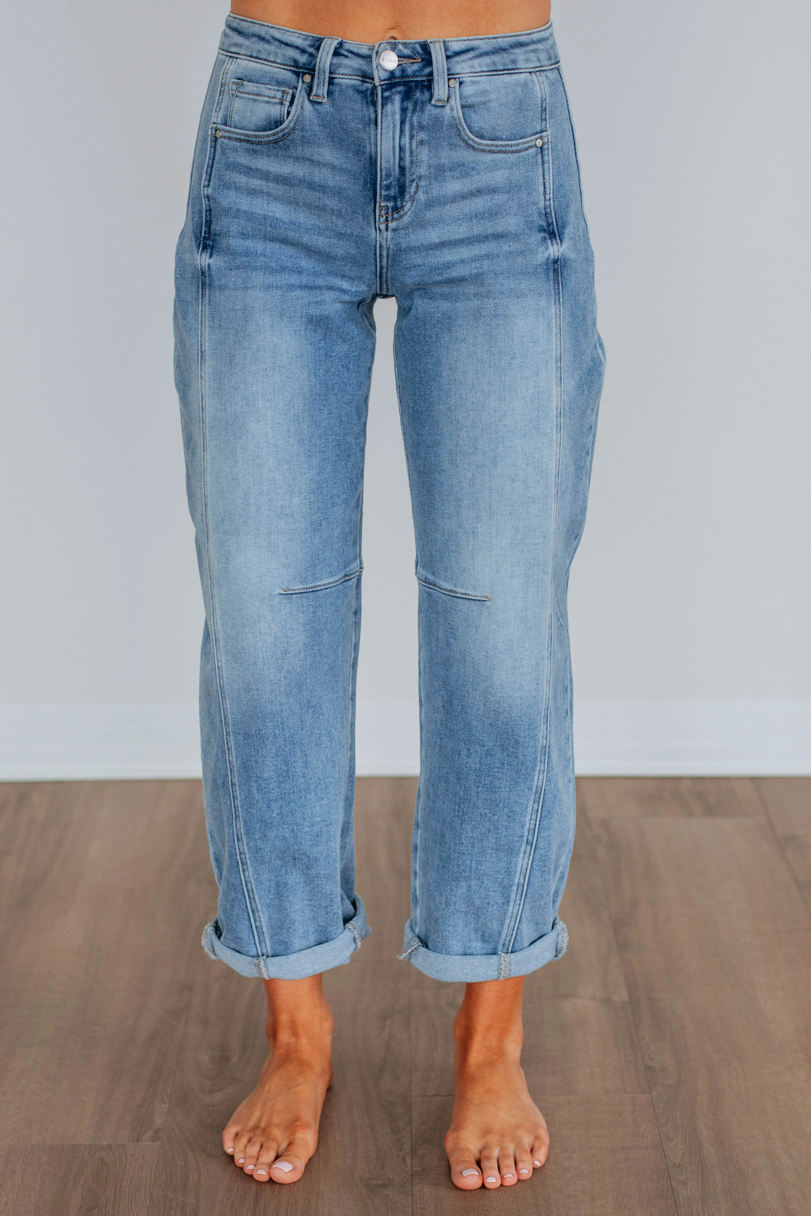 Caleb Risen Jeans - Medium Wash,Jeans Women