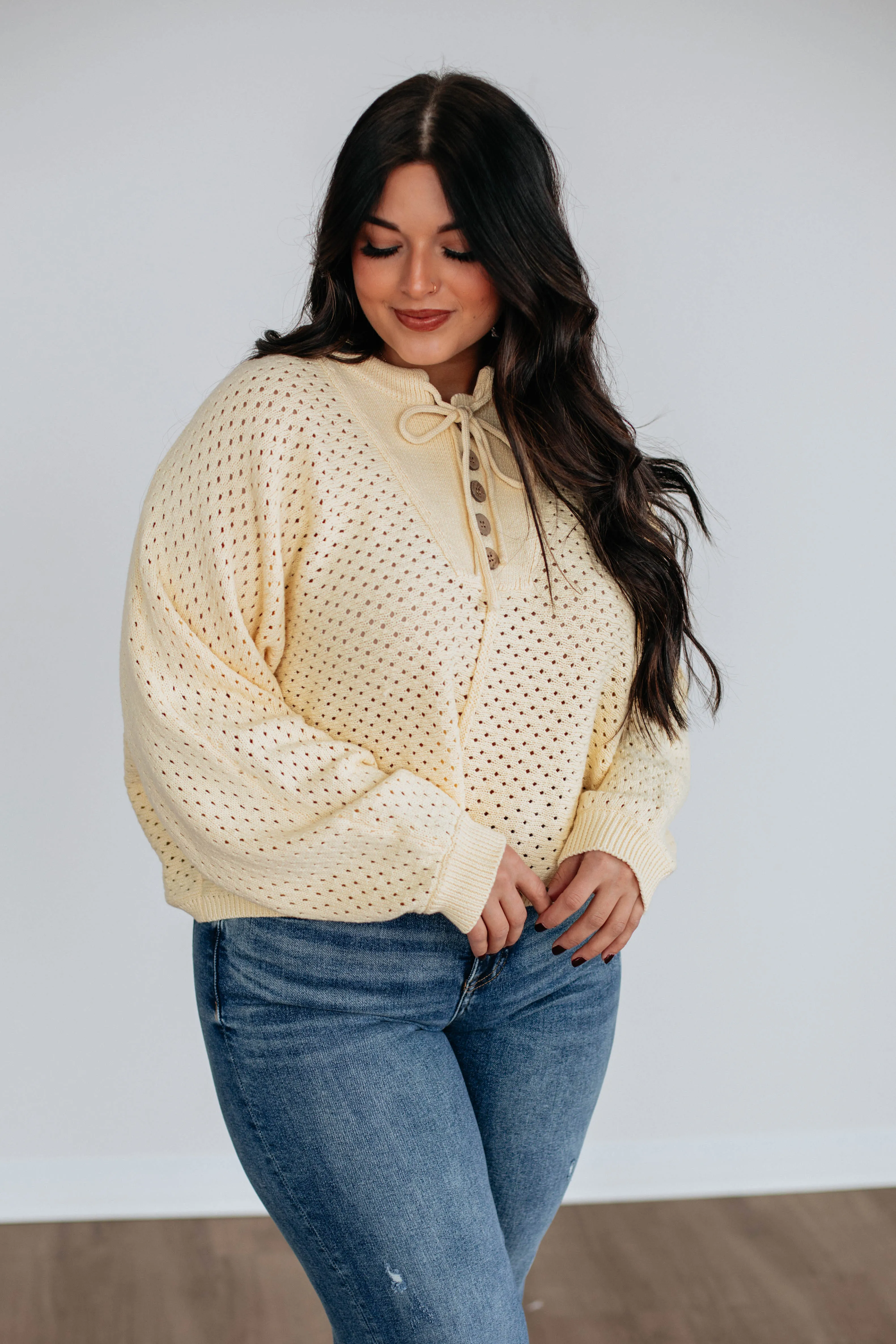 Callee Knit Sweater - Daffodil,Women Sweater
