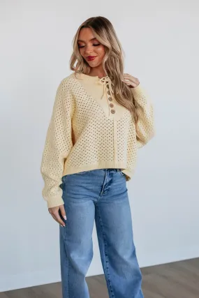 Callee Knit Sweater - Daffodil,Women Sweater