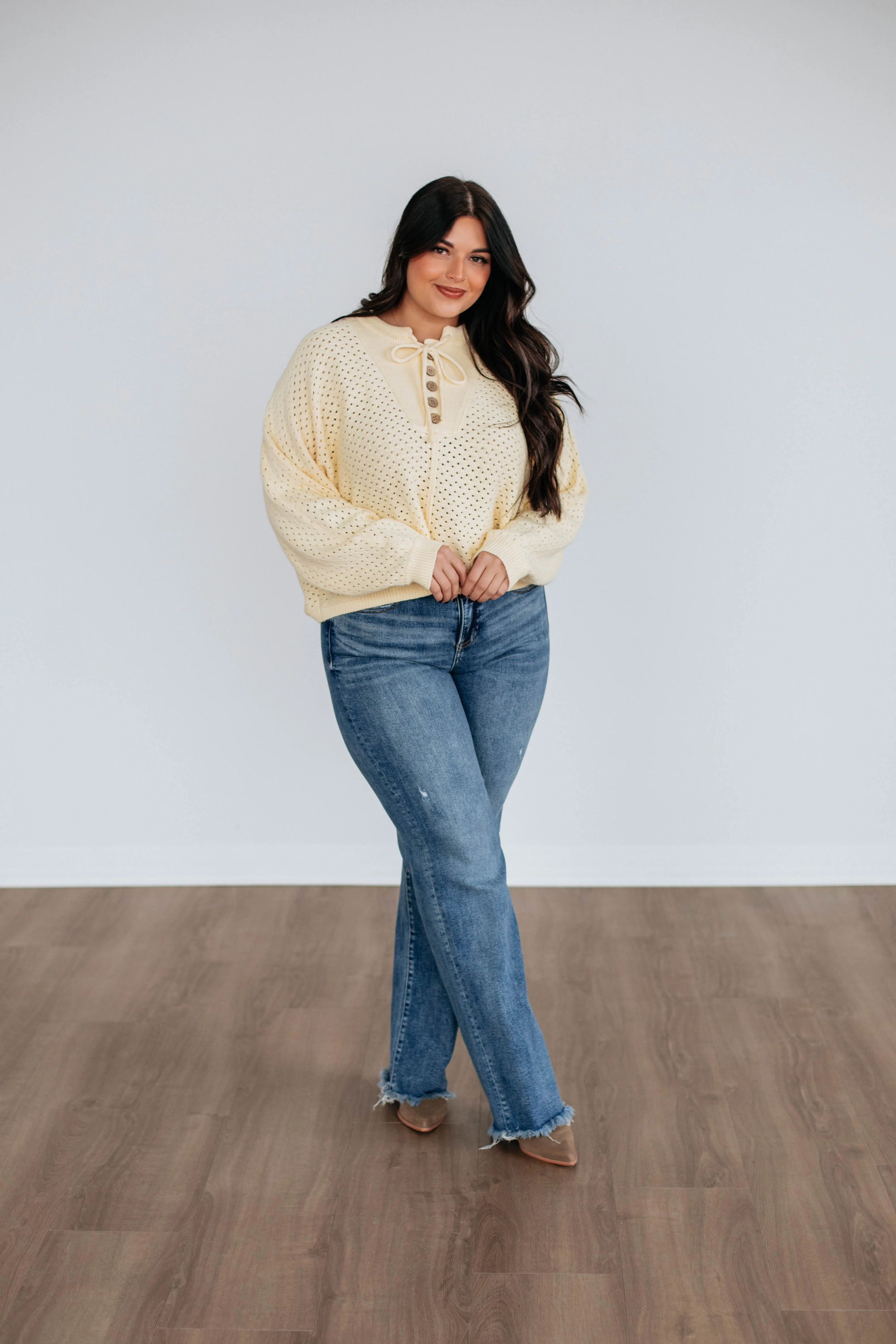 Callee Knit Sweater - Daffodil,Women Sweater