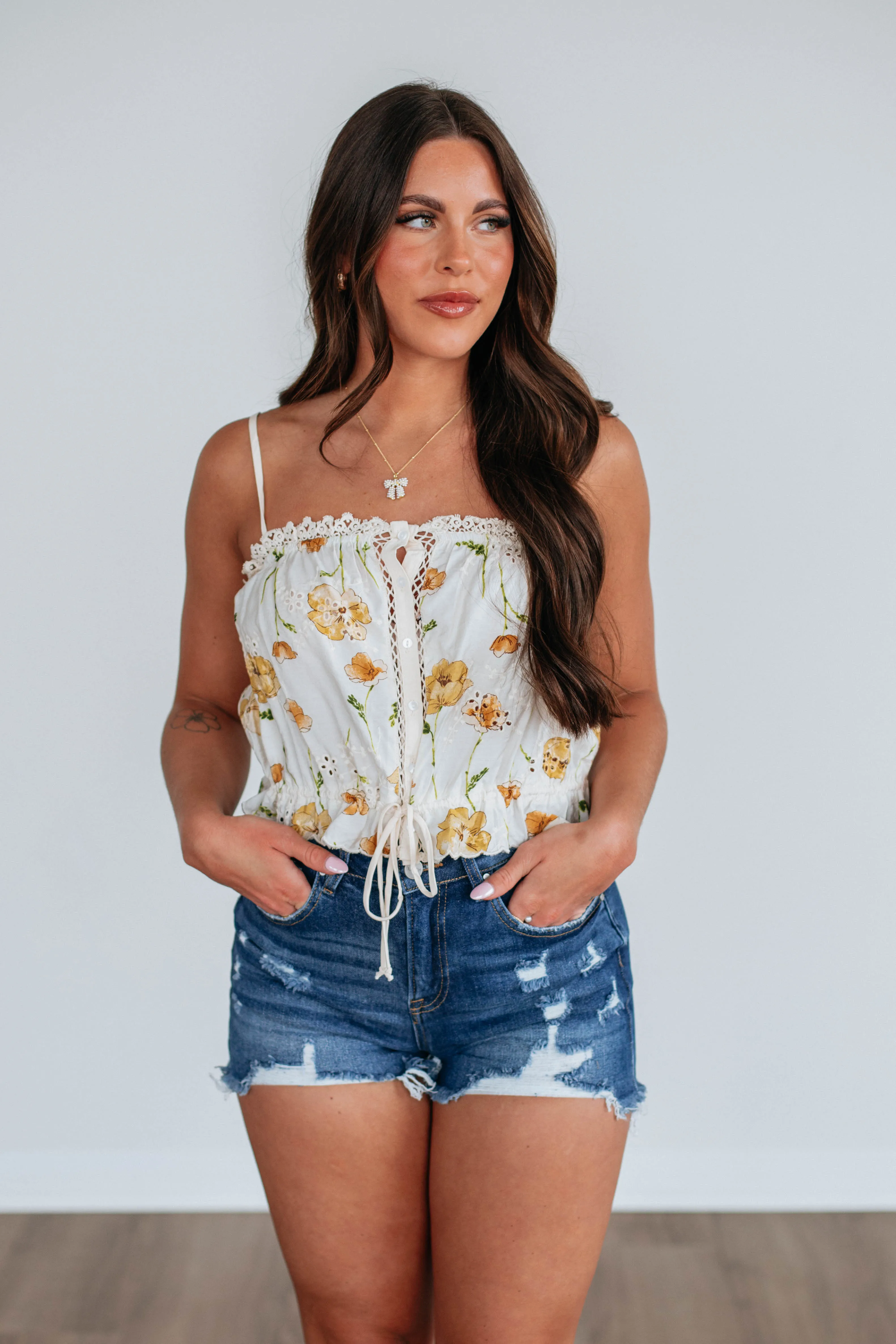 Chapel Floral Tank,Women Tank