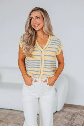 Charleston Sweater Top - Lemon Mix,Women Sweater