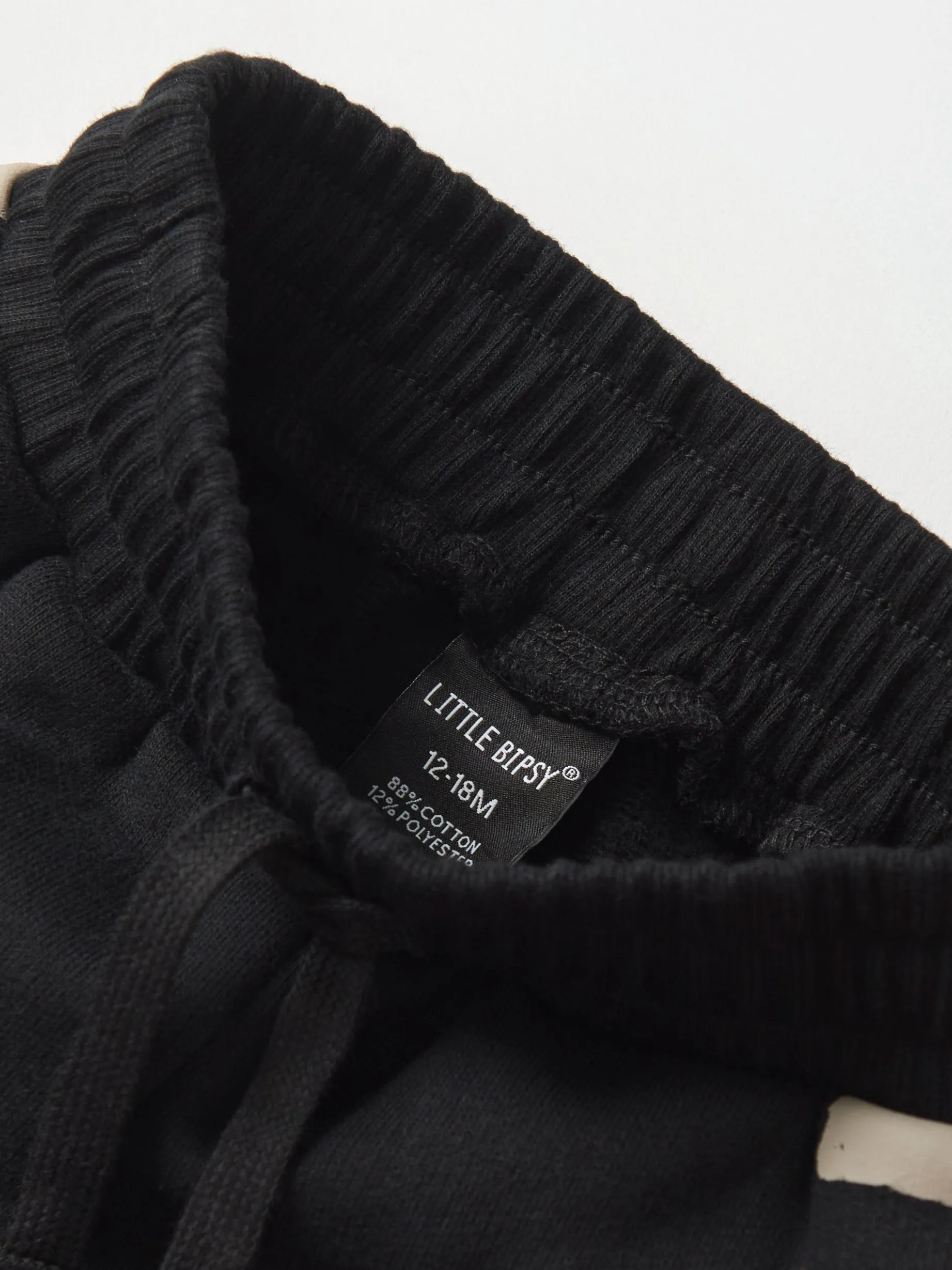 Check Stripe Sweatshort - Black,Kids