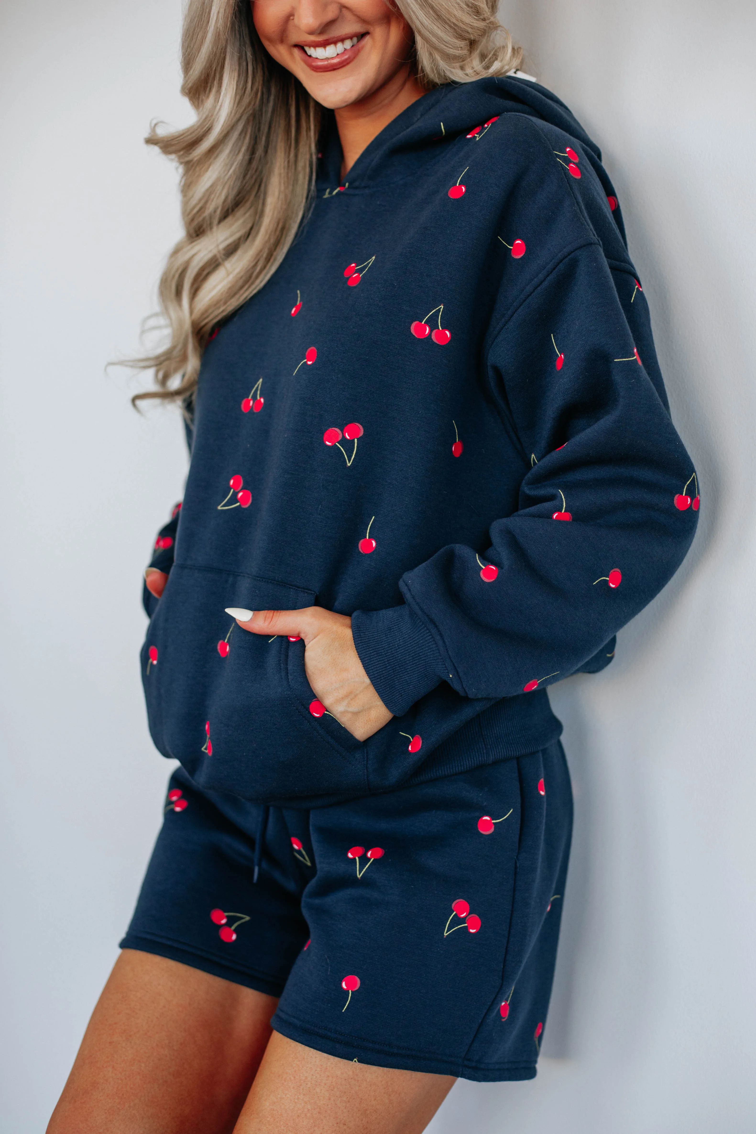 Cherry Picked Lounge Sweatshirt,Women Sweater