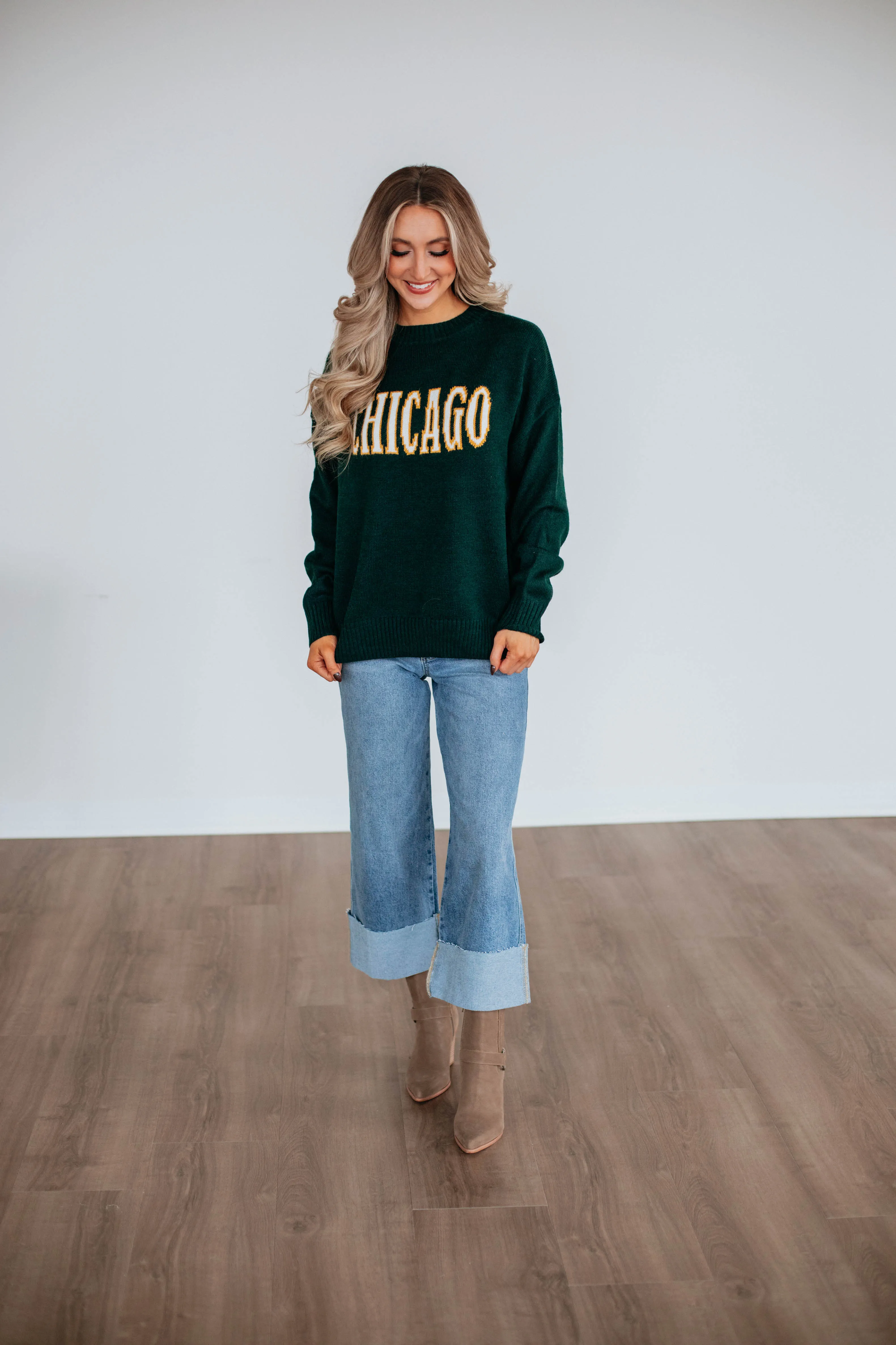 Chicago Knit Sweater,Women Sweater