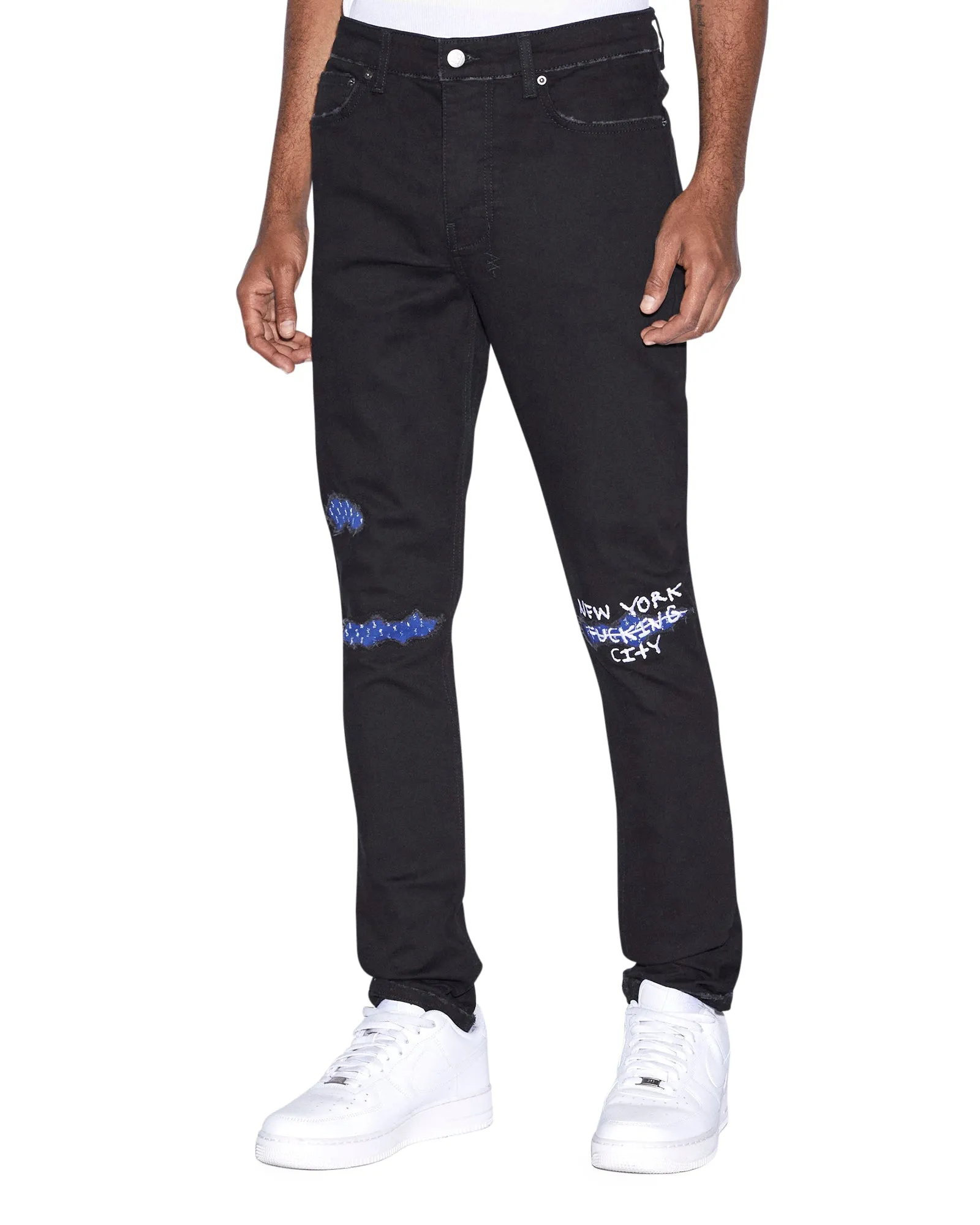 CHITCH NYC LAID BLACK,Jeans