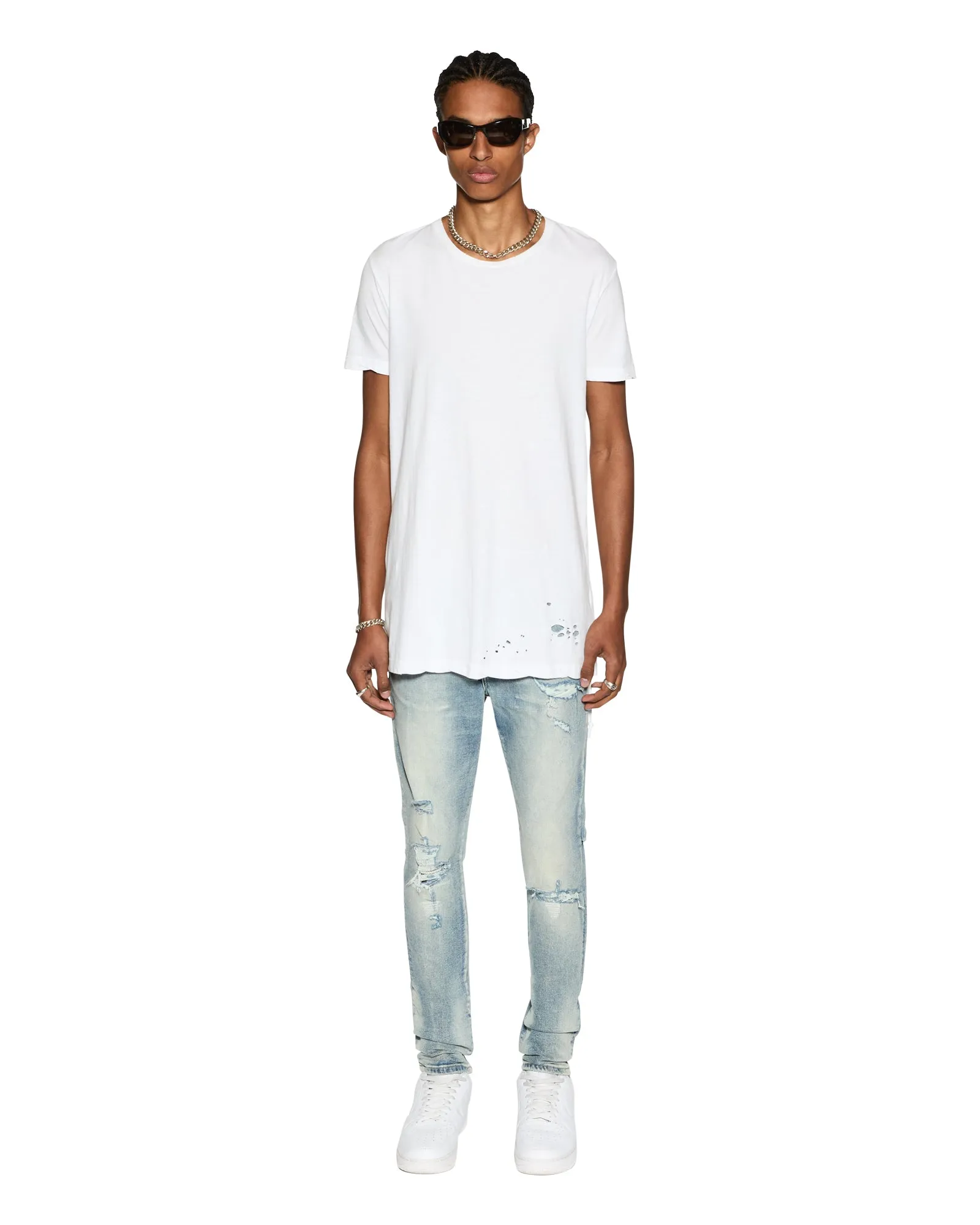 CHITCH PUNK BLUE THRASHED,Jeans