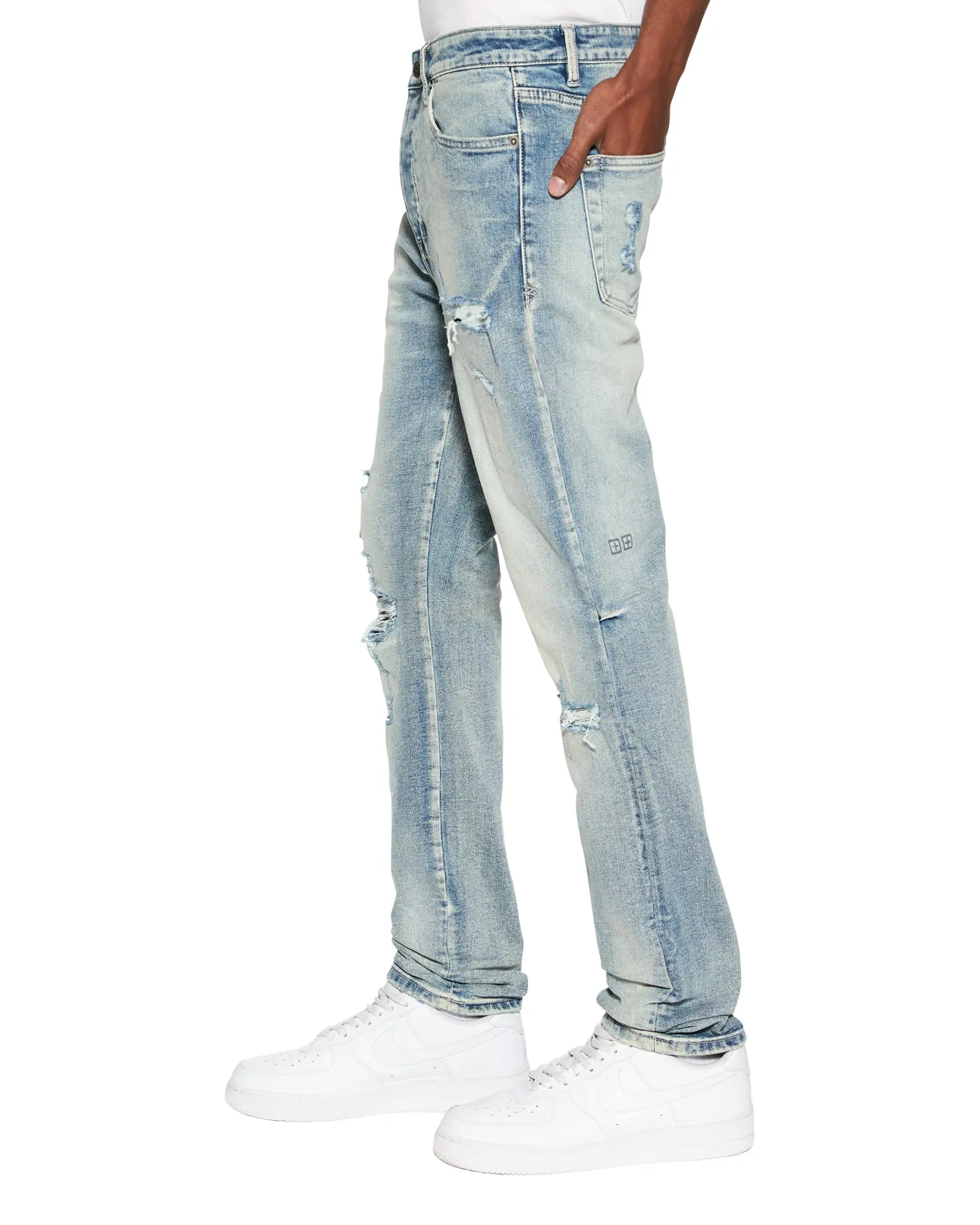 CHITCH PUNK BLUE THRASHED,Jeans