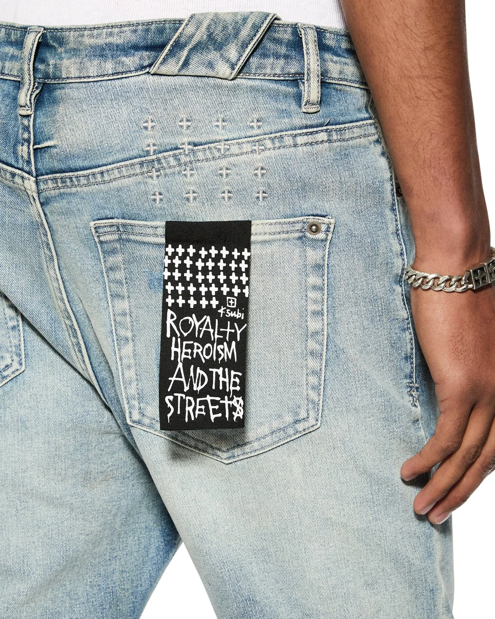 CHITCH PUNK BLUE THRASHED,Jeans