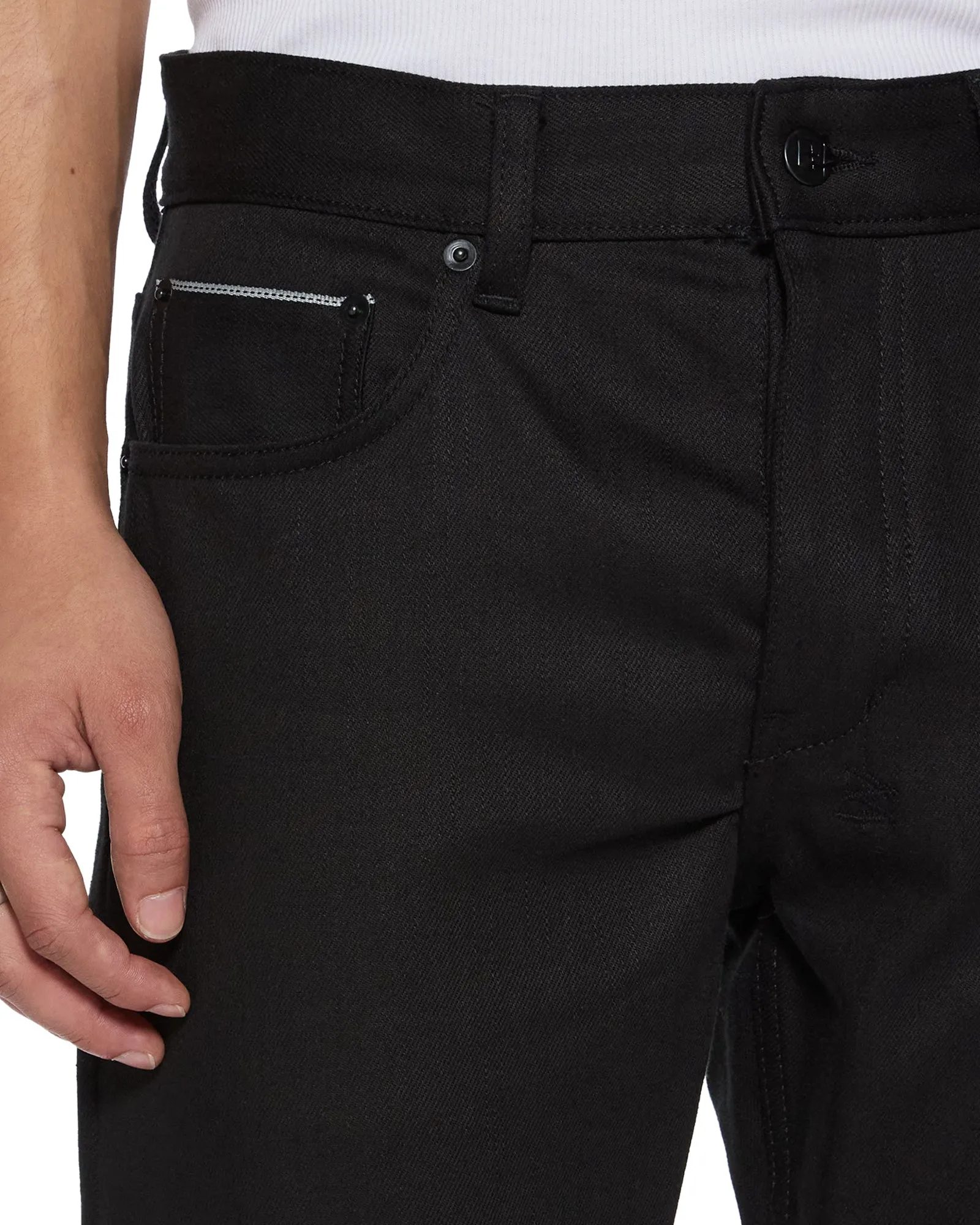 CHITCH SELVEDGE RAW BLACK,Jeans