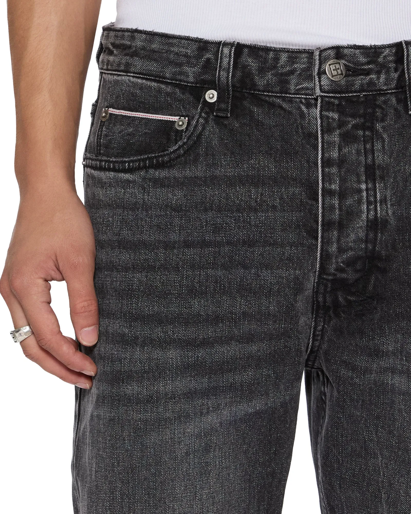 CHITCH SELVEDGE REPLIKA BLACK,Jeans