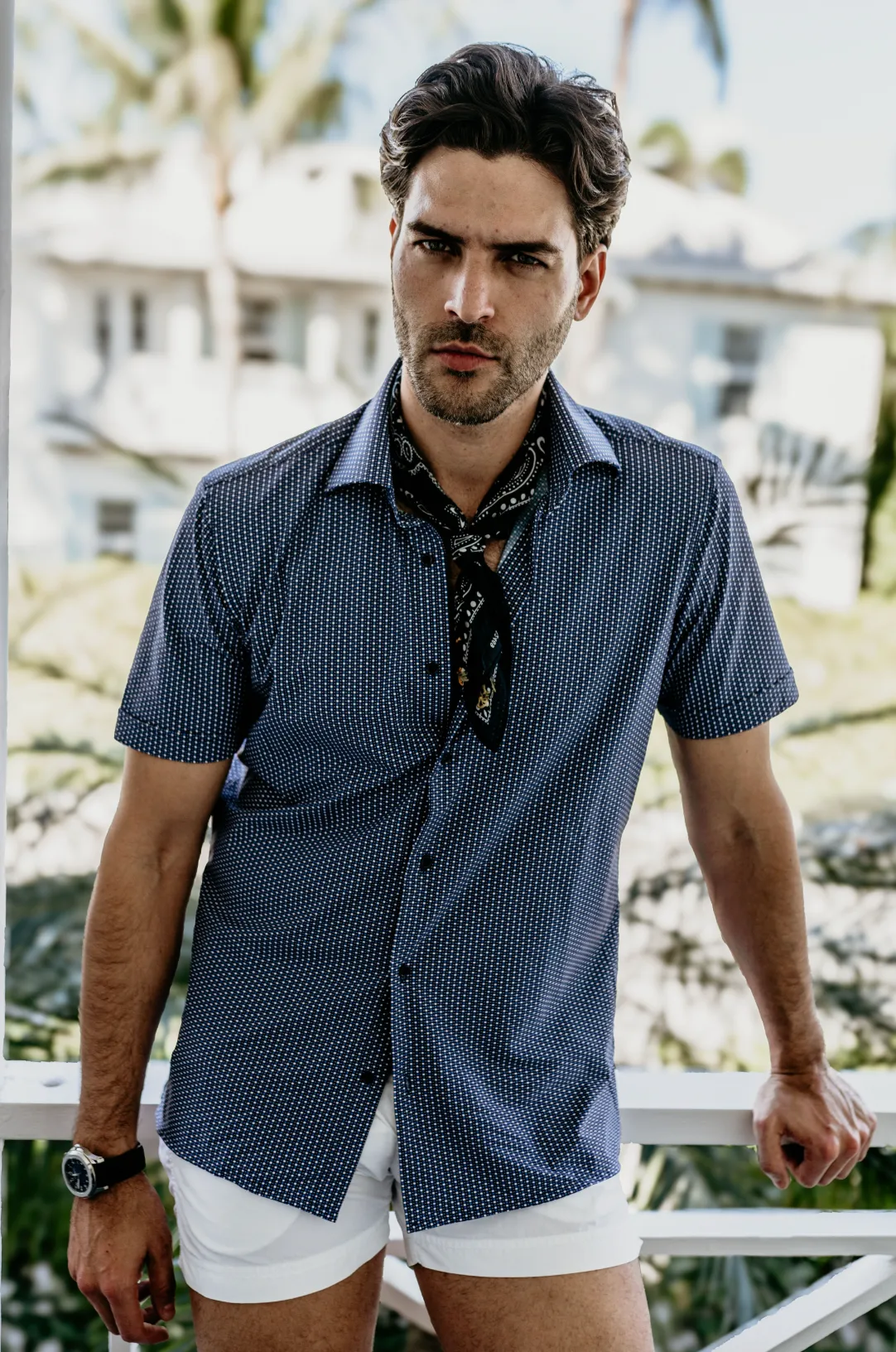Connery Performance in Navy Dot,Men