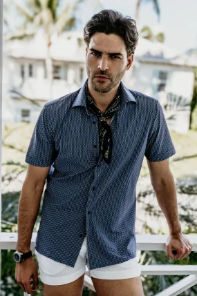 Connery Performance in Navy Dot,Men