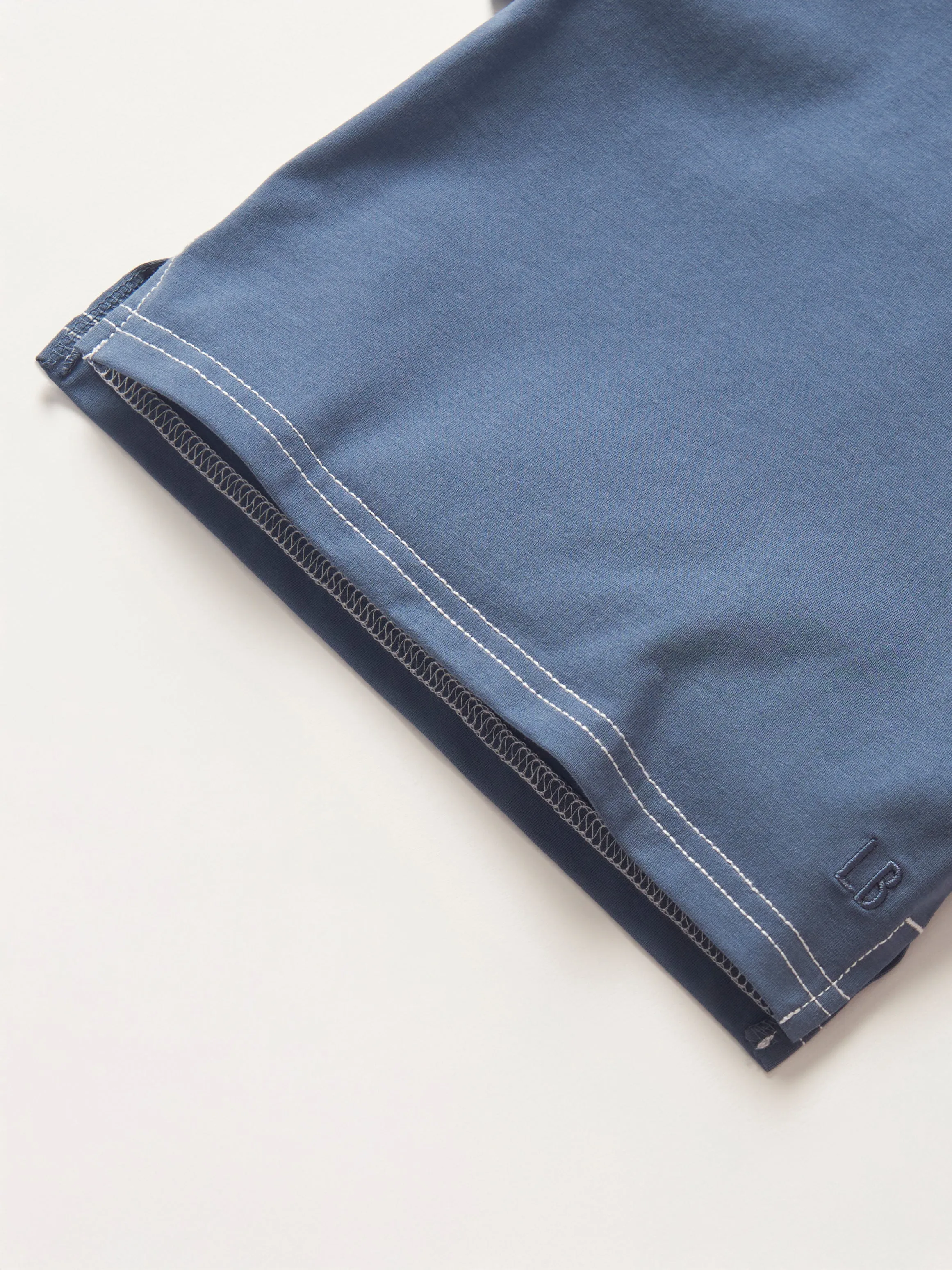 Contrast Thread Tee - Blue,Kids