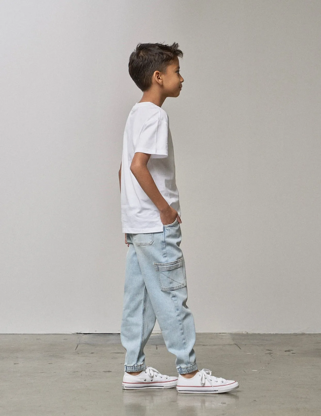 Cotton Tee - White,Kids