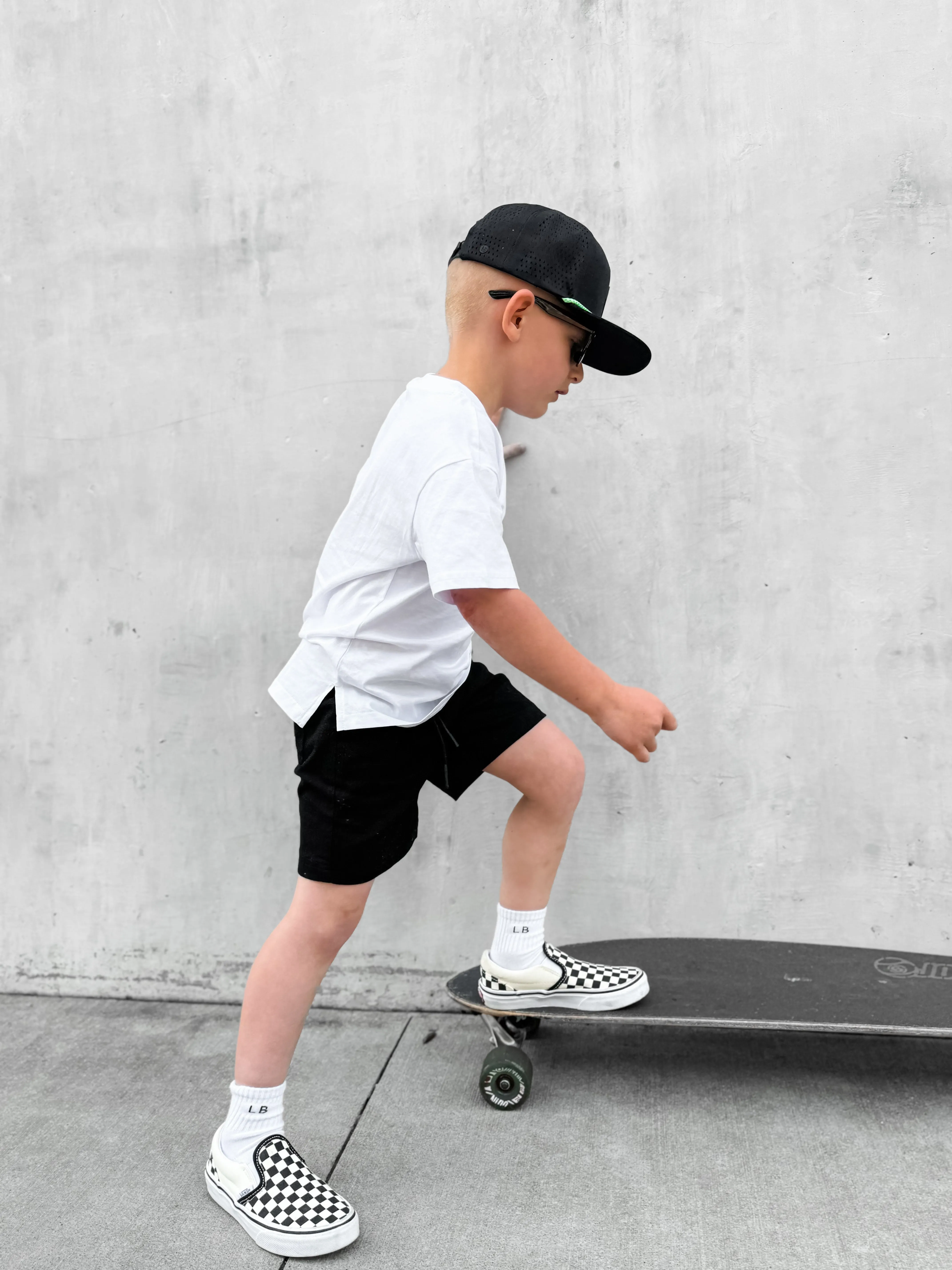 Cotton Twill Short - Black,Kids
