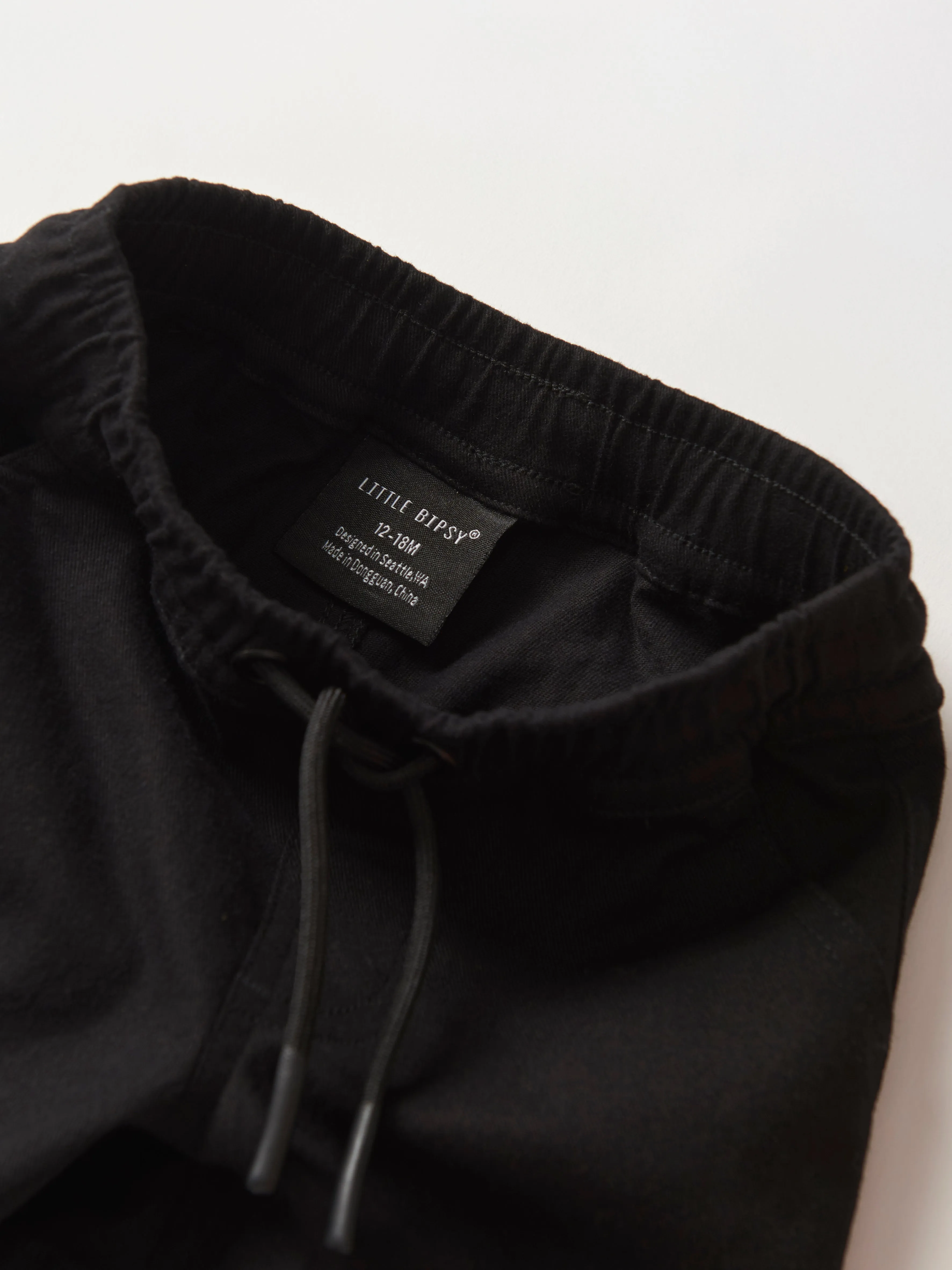 Cotton Twill Short - Black,Kids