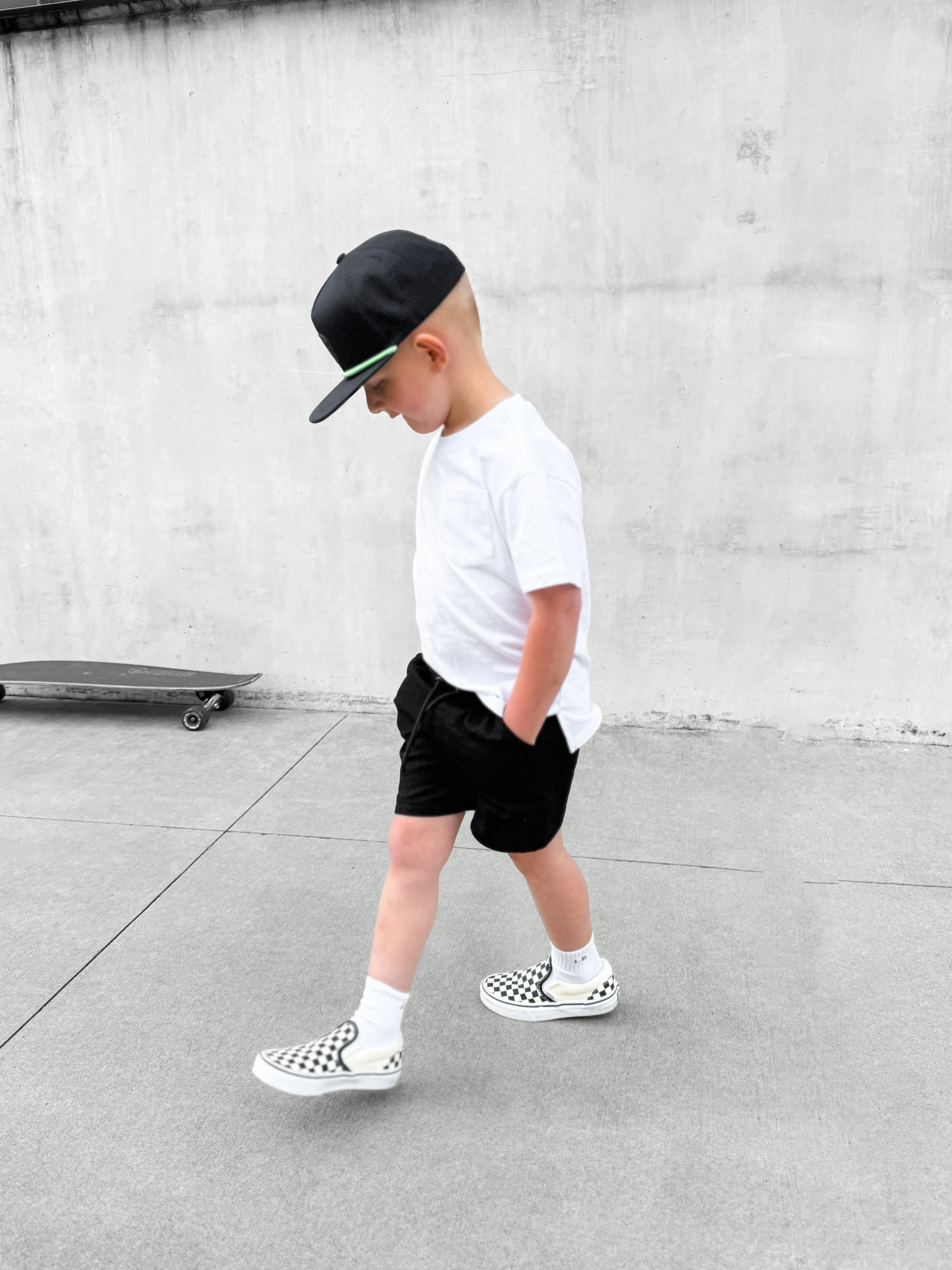 Cotton Twill Short - Black,Kids
