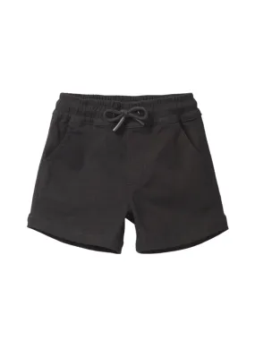 Cotton Twill Short - Black,Kids