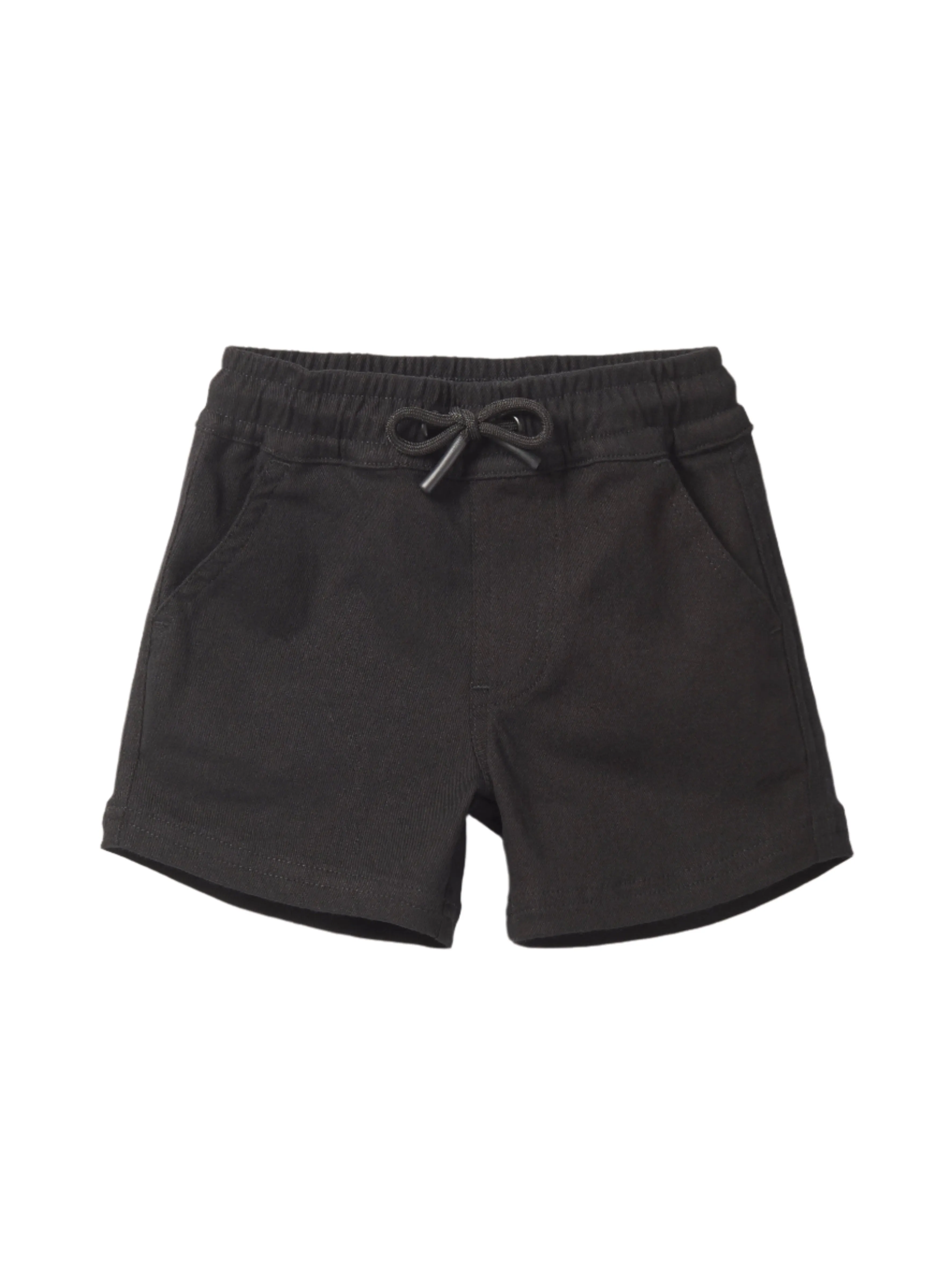 Cotton Twill Short - Black,Kids